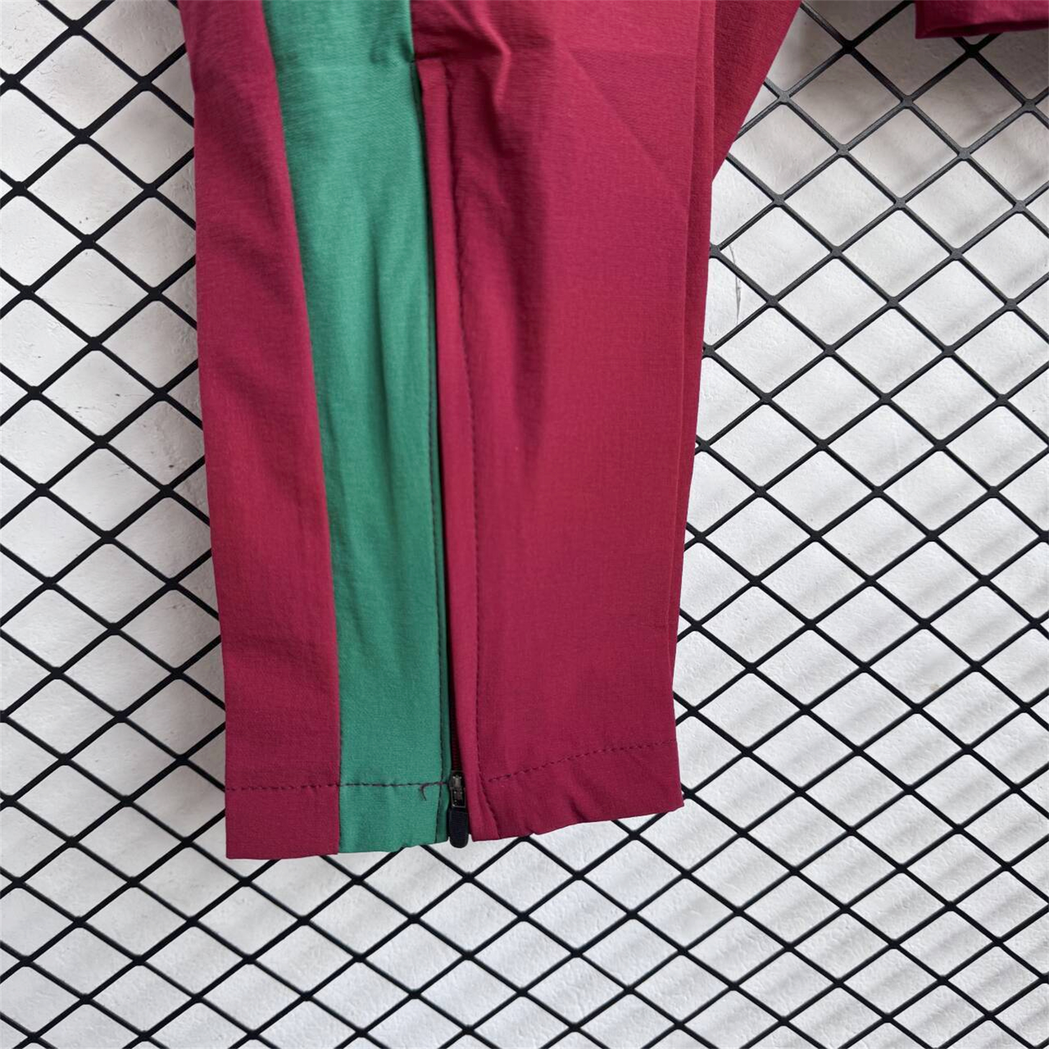AlphaJersey-Morocco 2026 Windbreaker Training Set - Red With Green Top and Pants