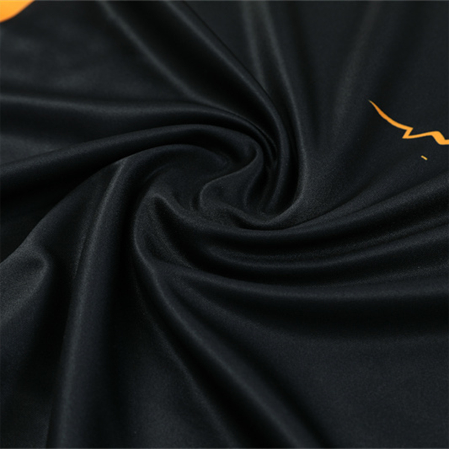 AlphaJersey-Real Madrid 25-26 Long Sleeve Training Set - Player Version - Yellow Pattern Black Top and Black Pants