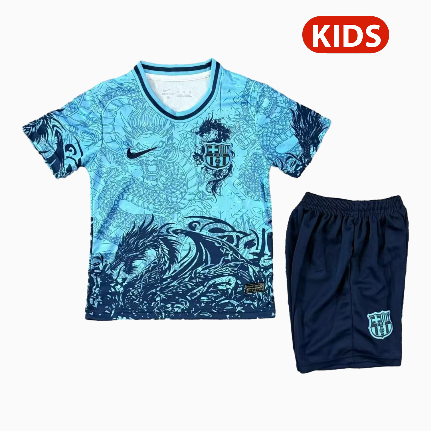 AlphaJersey-Barcelona 25-26 Blue Dragon Special Kids Kit