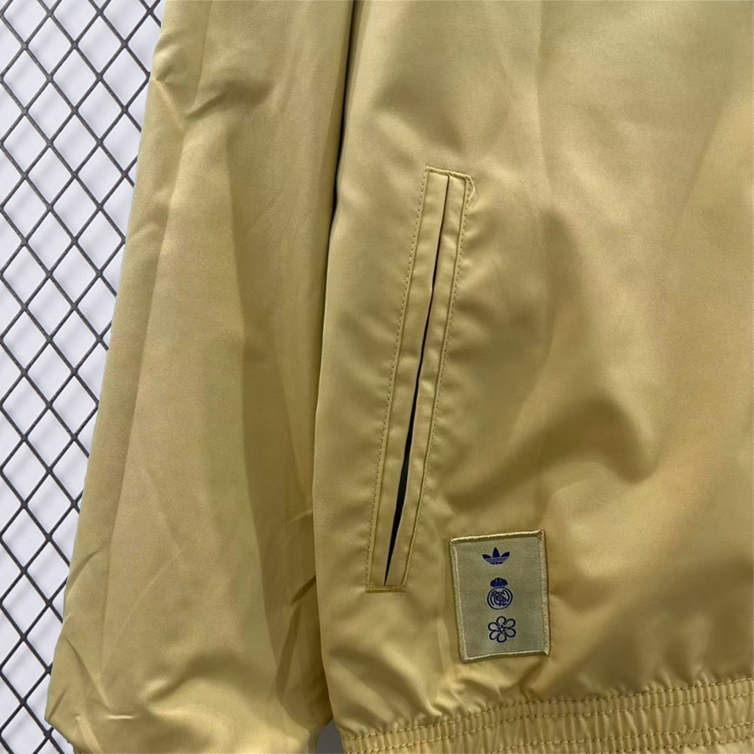 AlphaJersey-Real Madrid 25-26 Cultural Story Chinese Lucky Double Sided Windbreaker Jacket - Blue