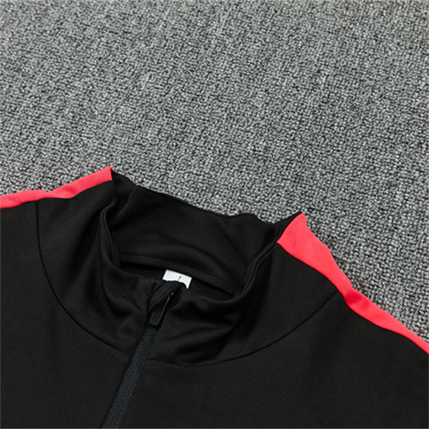 AlphaJersey-Brazil X JD 2026 Long Sleeves Training Set - Black Top And Black Orange Pants