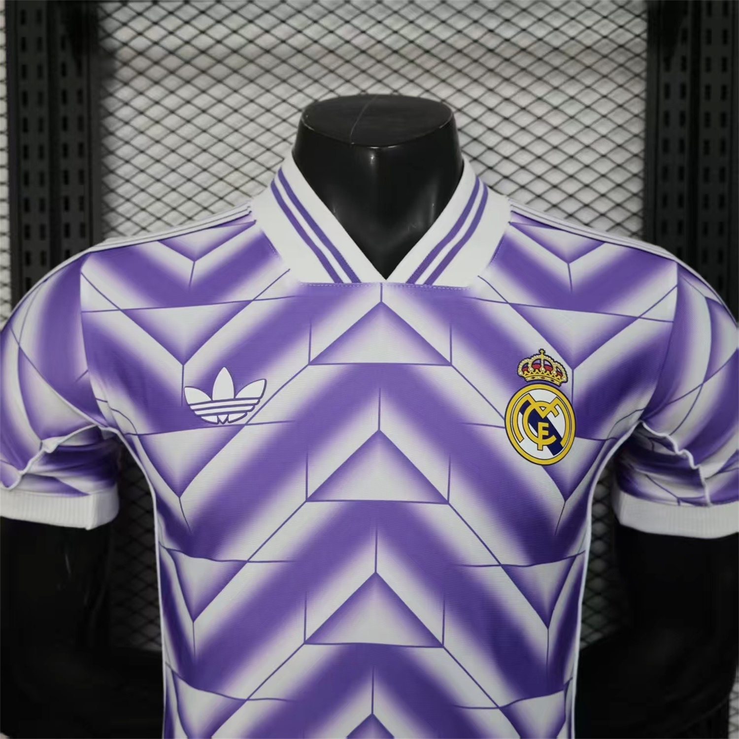 AlphaJersey-Real Madrid 25-26 Refracted Purple Light White Special Jersey - Player Version