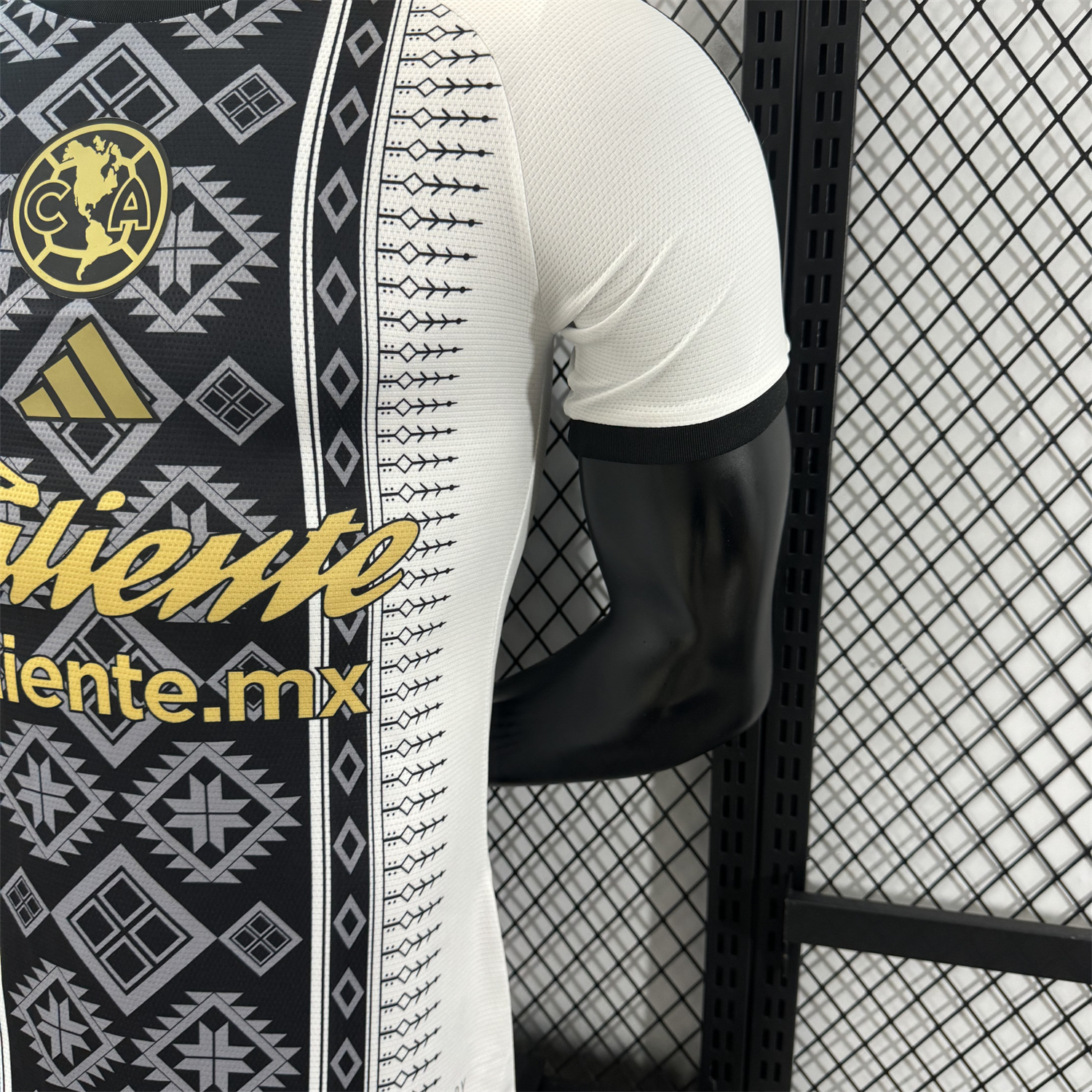 AlphaJersey-Club América 25-26 Black Totem Pattern White Special Jersey - Player Version