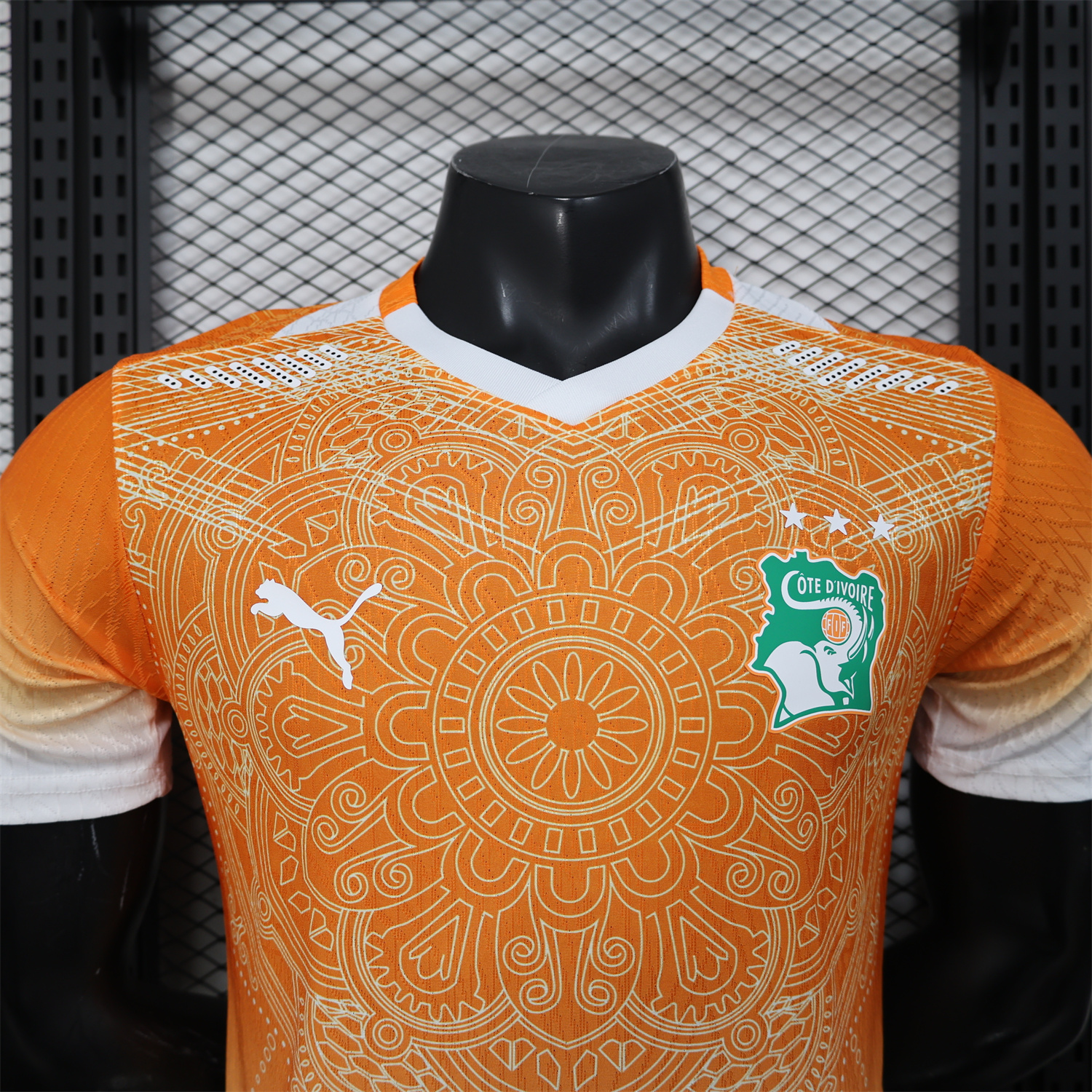 AlphaJersey-Ivory Coast 2026 Orange And White Special Jersey - Player Version