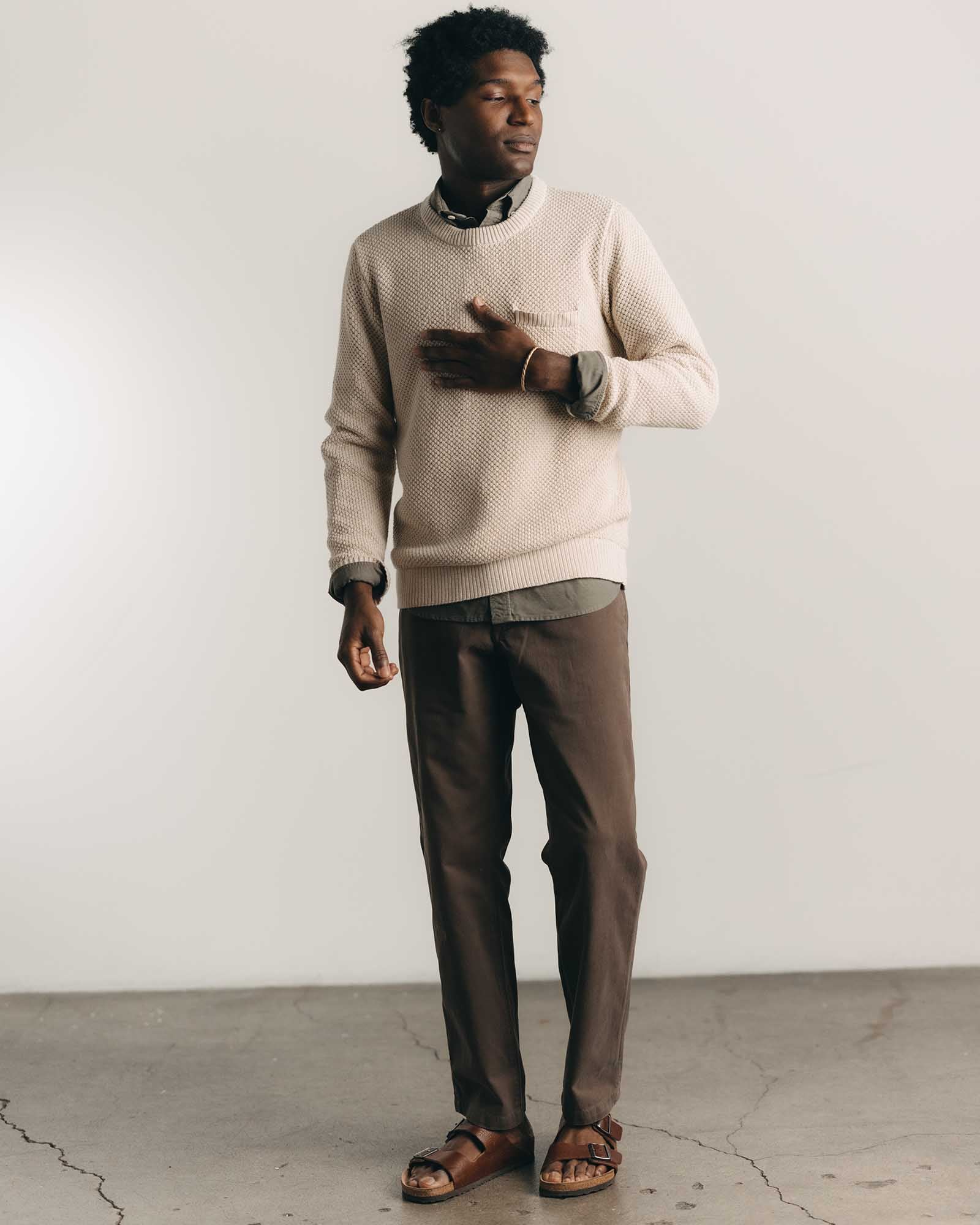 The Straight Foundation Pant in Organic Espresso | Modern Menswear by yycbvcnbmmnbm