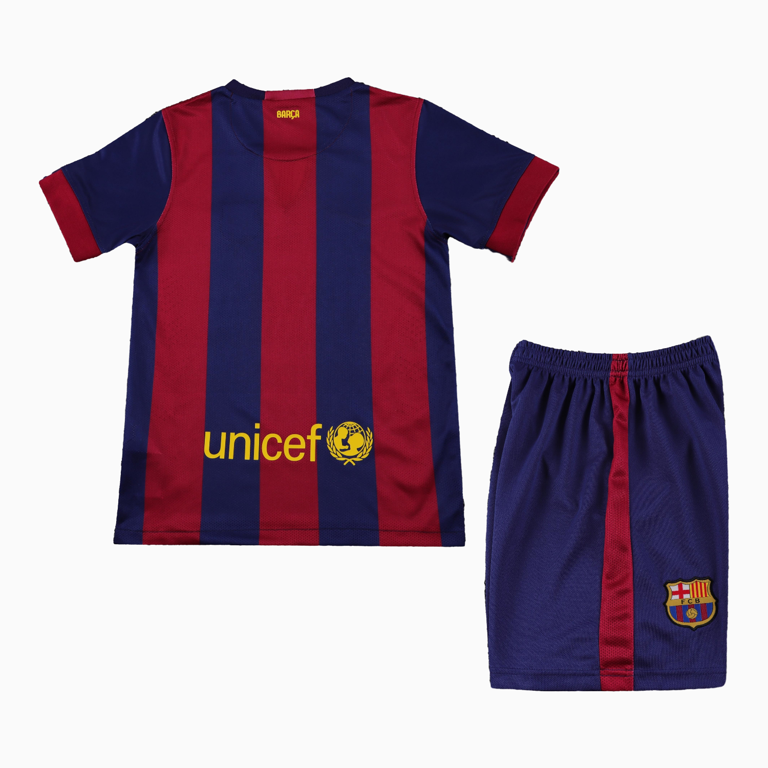 AlphaJersey-Retro Barcelona 2014-15 Home Kids Kit