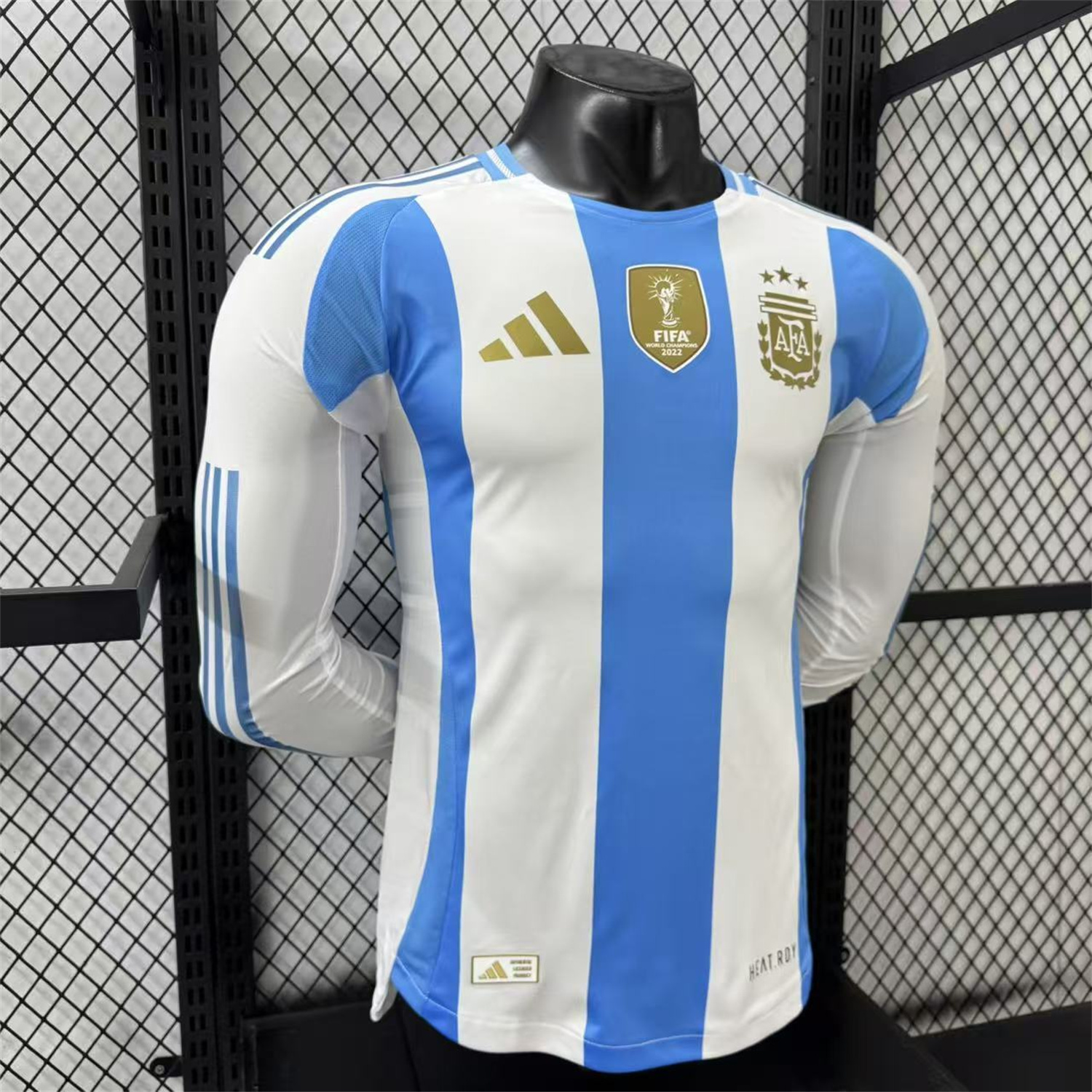 AlphaJersey-Argentina 2024 Home Long Sleeves Jersey - Player Version