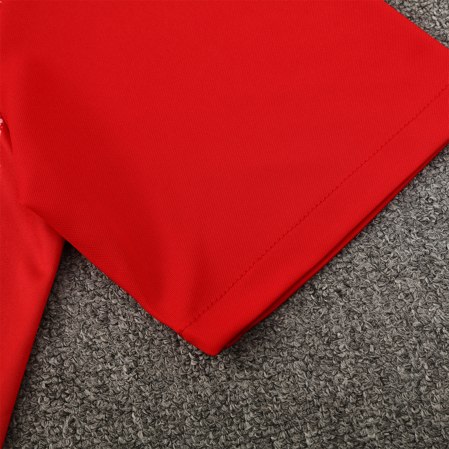AlphaJersey-Atletico Madrid Short-Sleeve Training Set - Red White Top & Blue Shorts