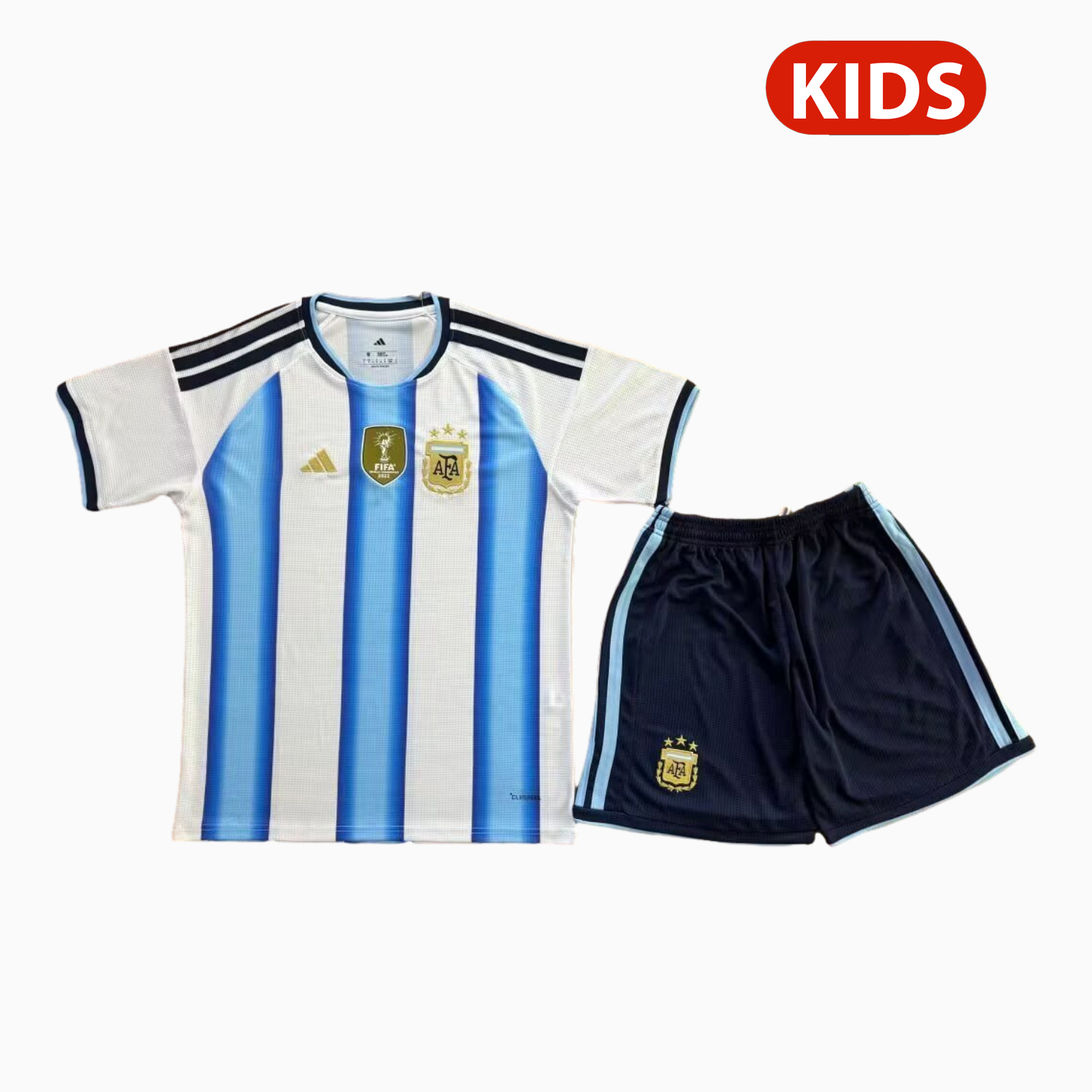 AlphaJersey-Argentina 2026 Home Kids Kit - With Chest Patch