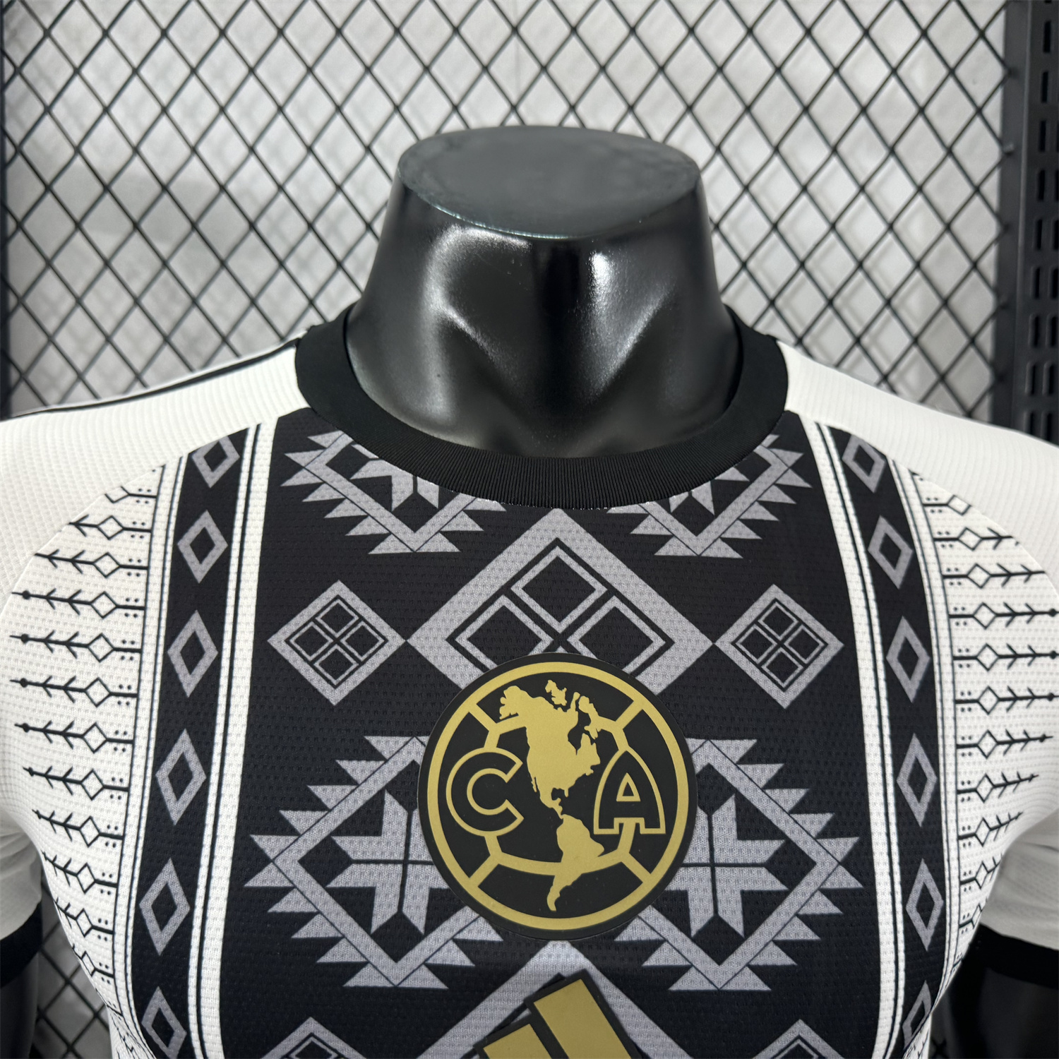 AlphaJersey-Club América 25-26 Black Totem Pattern White Special Jersey - Player Version