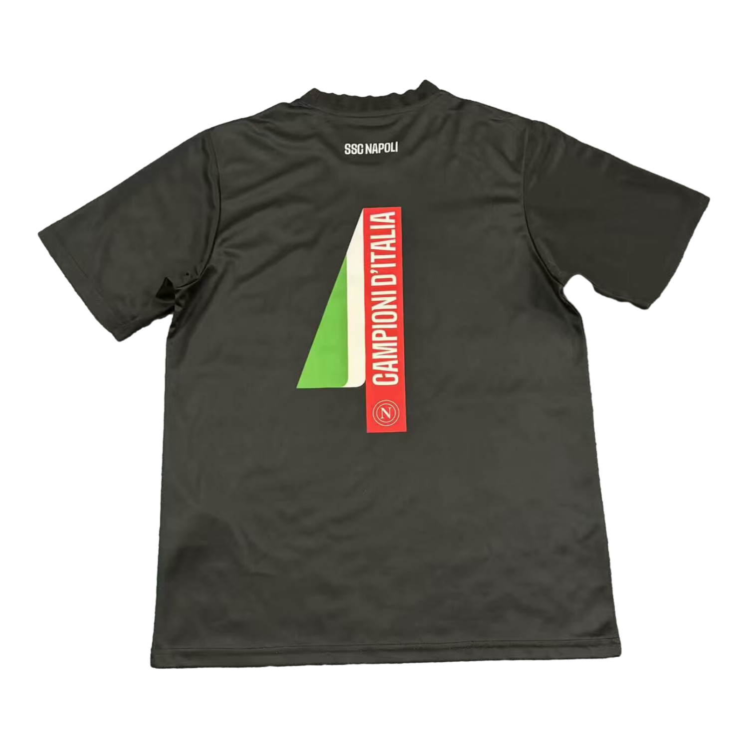 AlphaJersey-Napoli 2025 Serie A Champions Commemorative Black T-Shirt