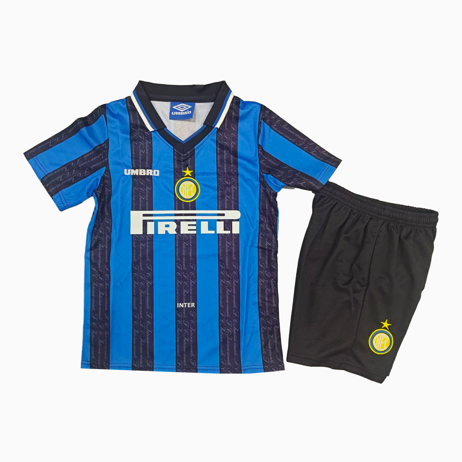 AlphaJersey-Retro Inter Milan 1997-98 Home Kids Kit