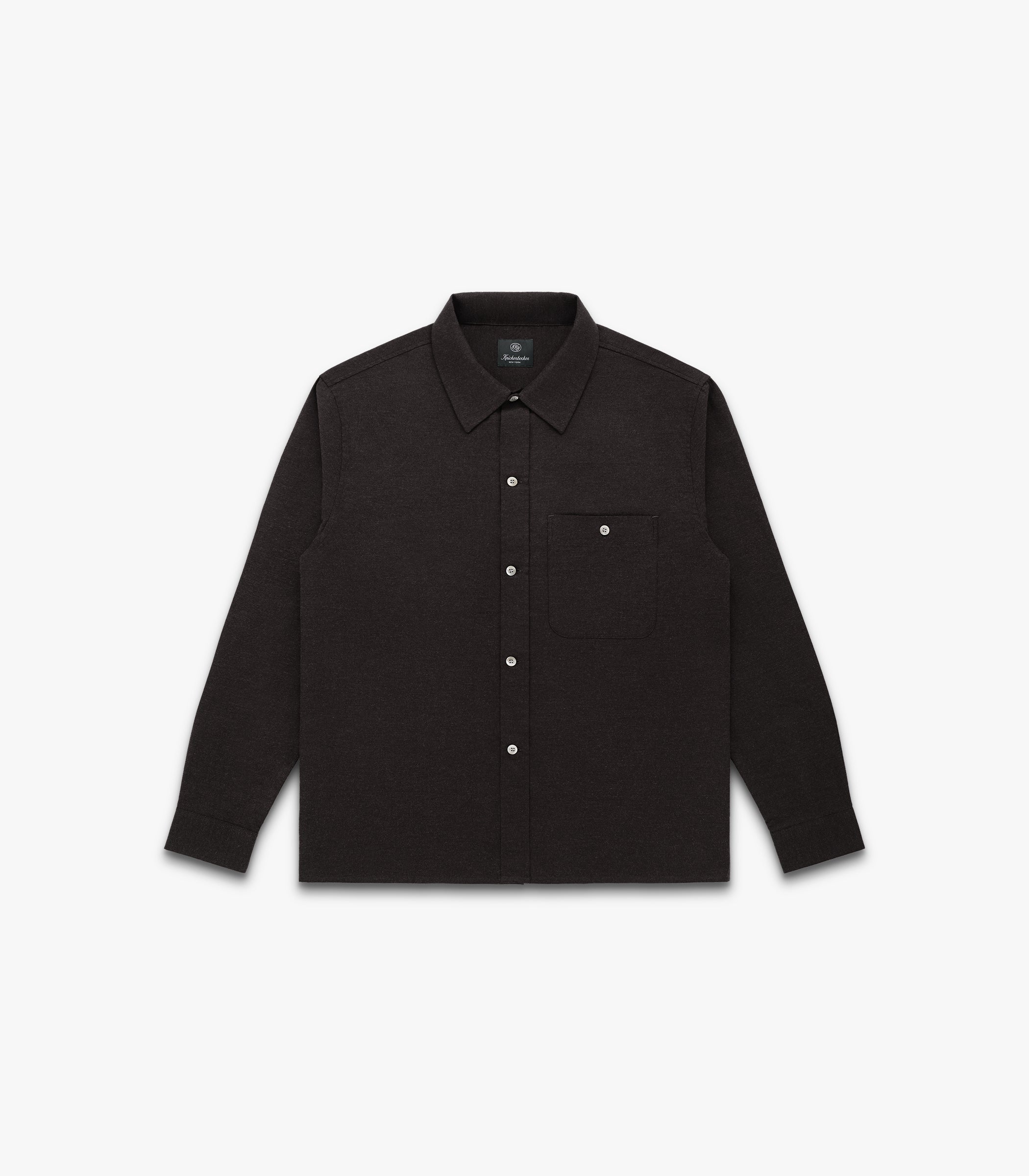 Carmine Flannel Twill Cotton Shirt | Modern Menswear by yycbvcnbmmnbm