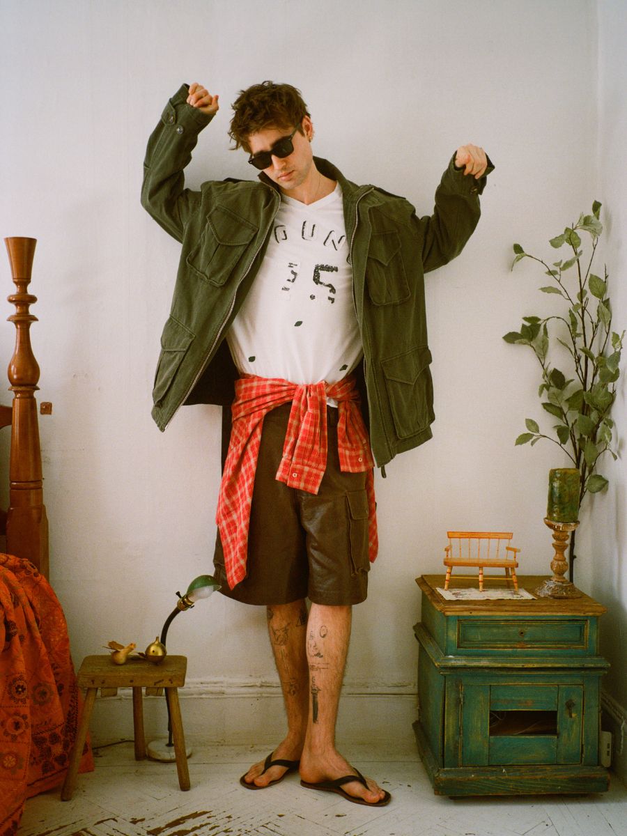 Distressed LS Team Jersey | Modern Menswear by yycbvcnbmmnbm