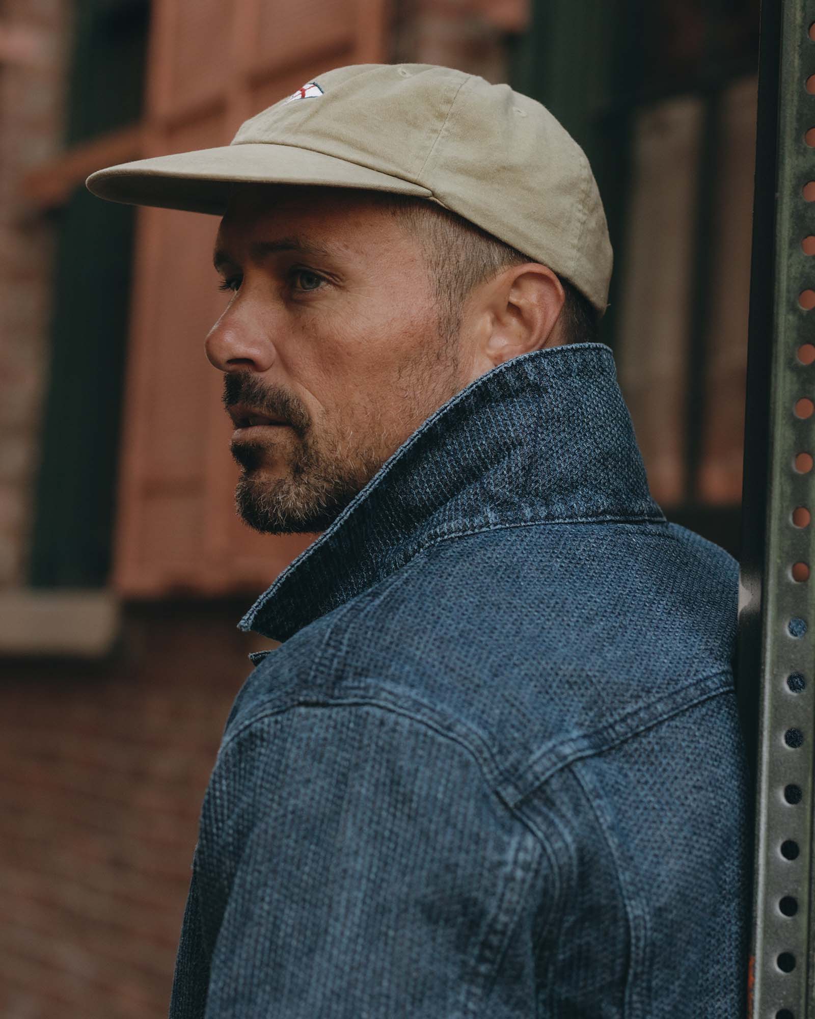 The Ryder Jacket in Japanese Washed Indigo Sashiko | Modern Menswear by yycbvcnbmmnbm