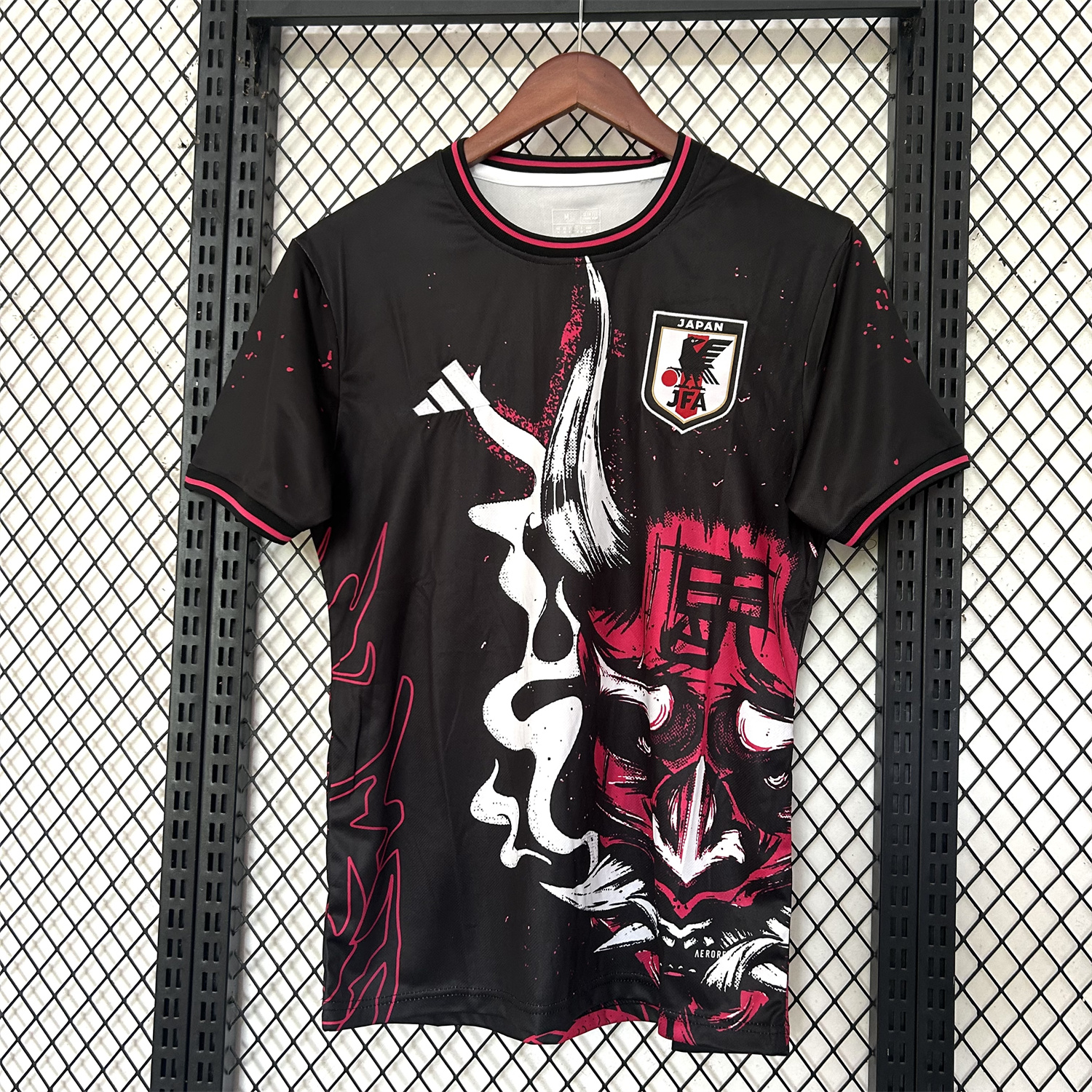 AlphaJersey-Japan 25-26 Red Ghost Face Mask Black Special Jersey - Fans Version
