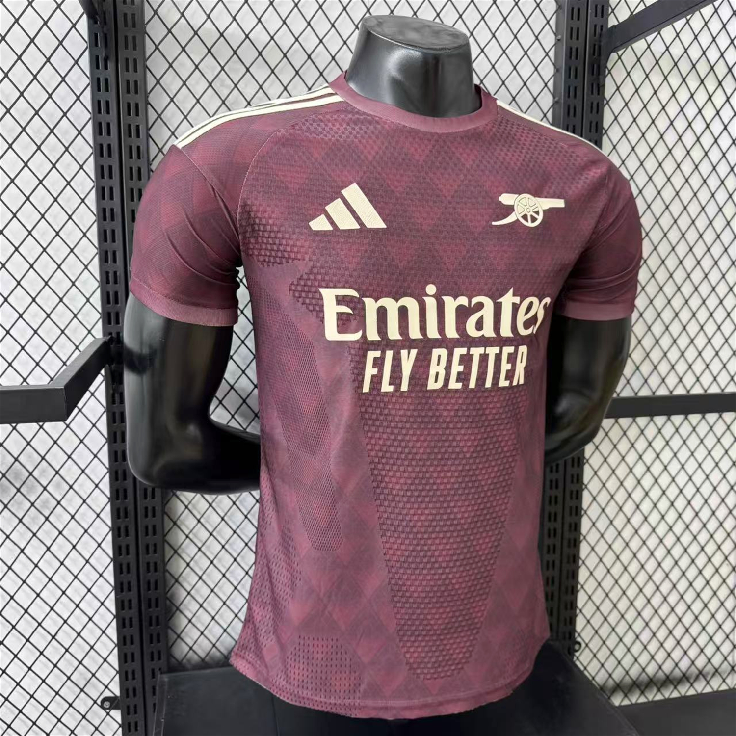 AlphaJersey-Arsenal 26-27 Yellow Sponsors Wine Red Special Jersey - Player Version
