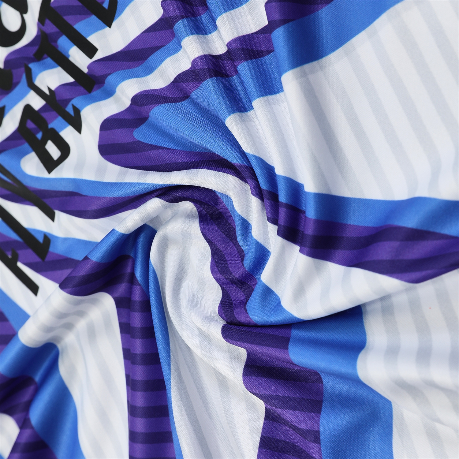 AlphaJersey-Real Madrid 25-26 Vest Training Set - Blue Purple Curve Pattern Vest & Black Shorts