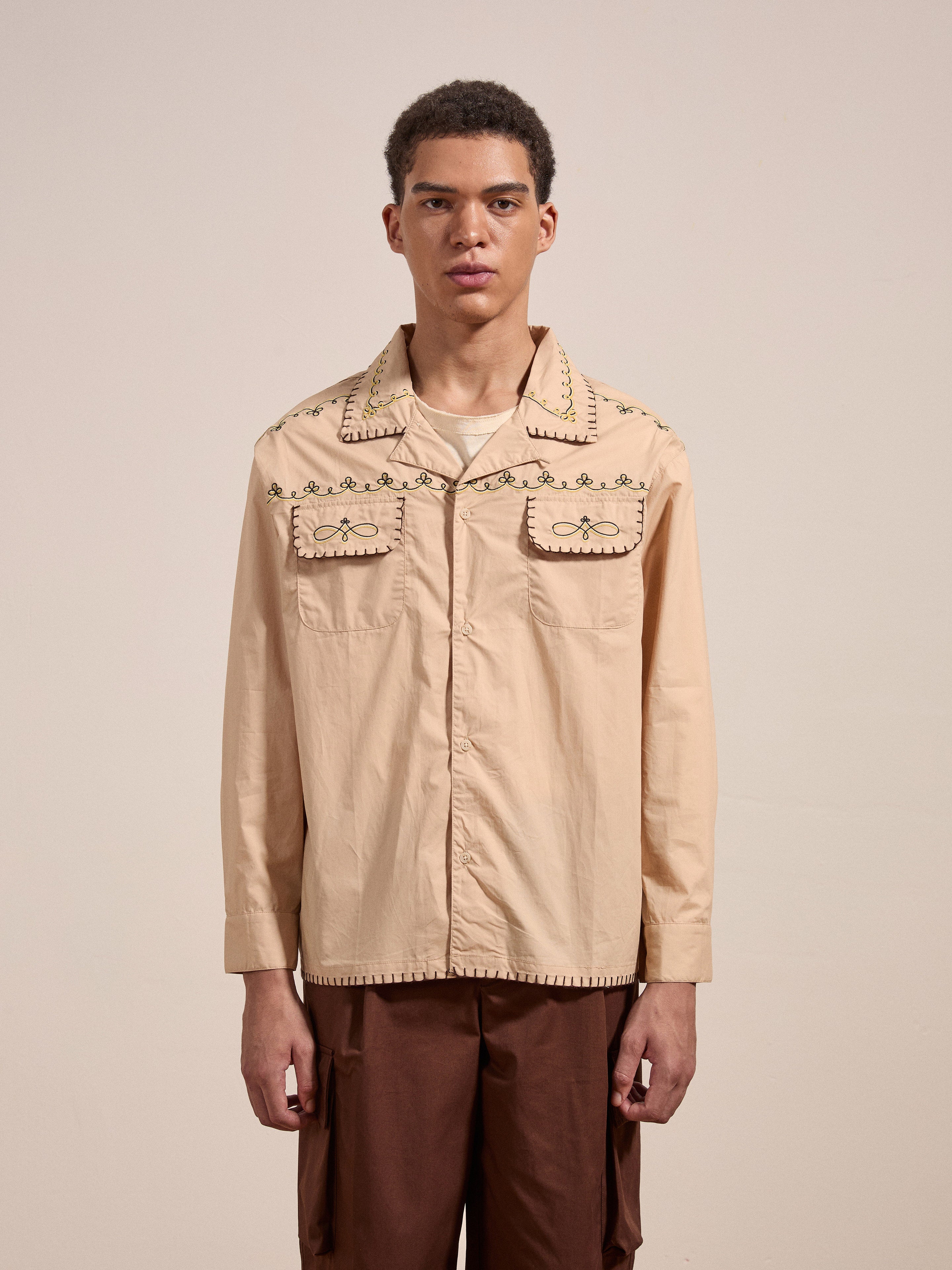 Embroidered Western Button Up | Modern Menswear by yycbvcnbmmnbm