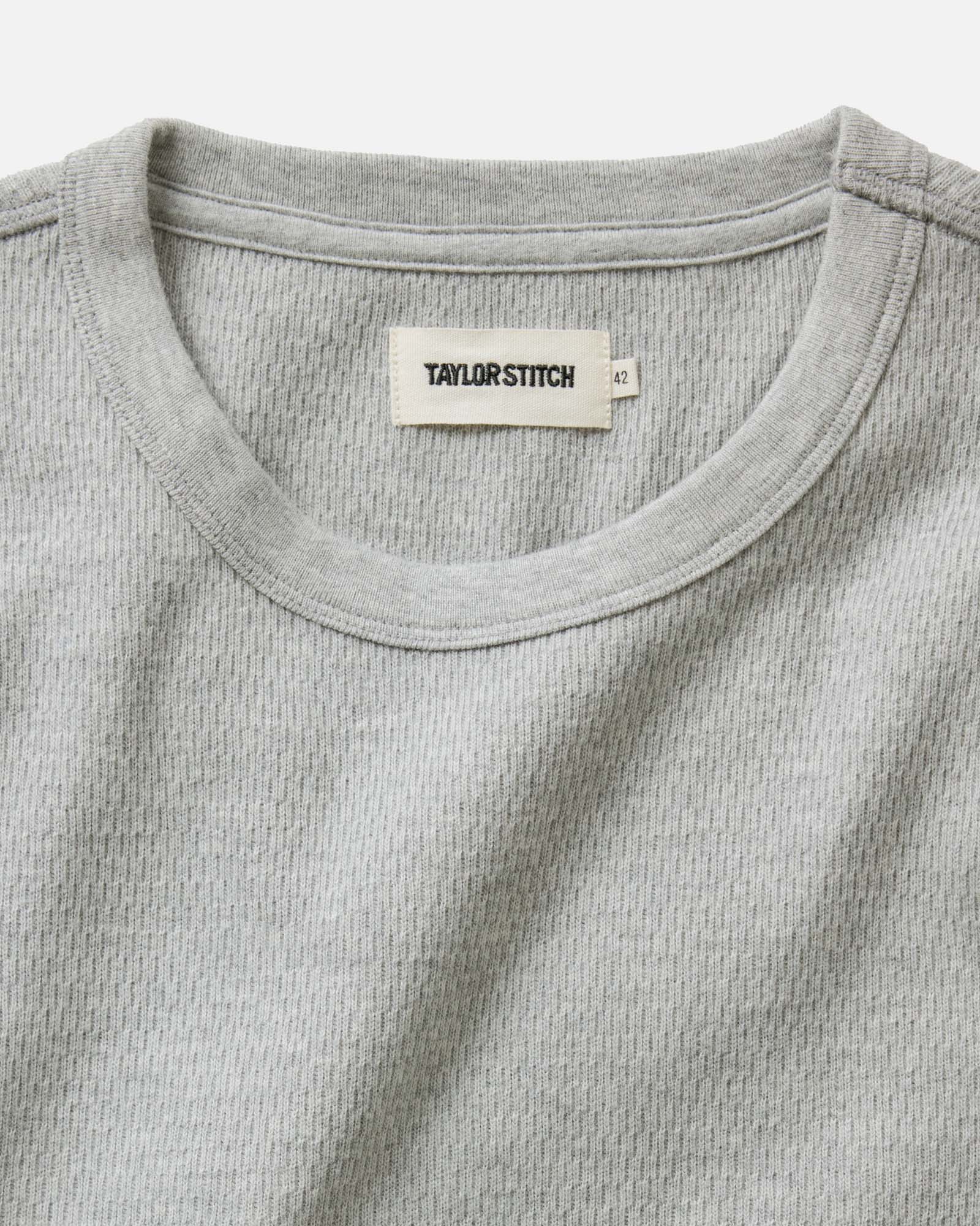 The Organic Cotton Crew in Heather Grey Waffle | Modern Menswear by yycbvcnbmmnbm