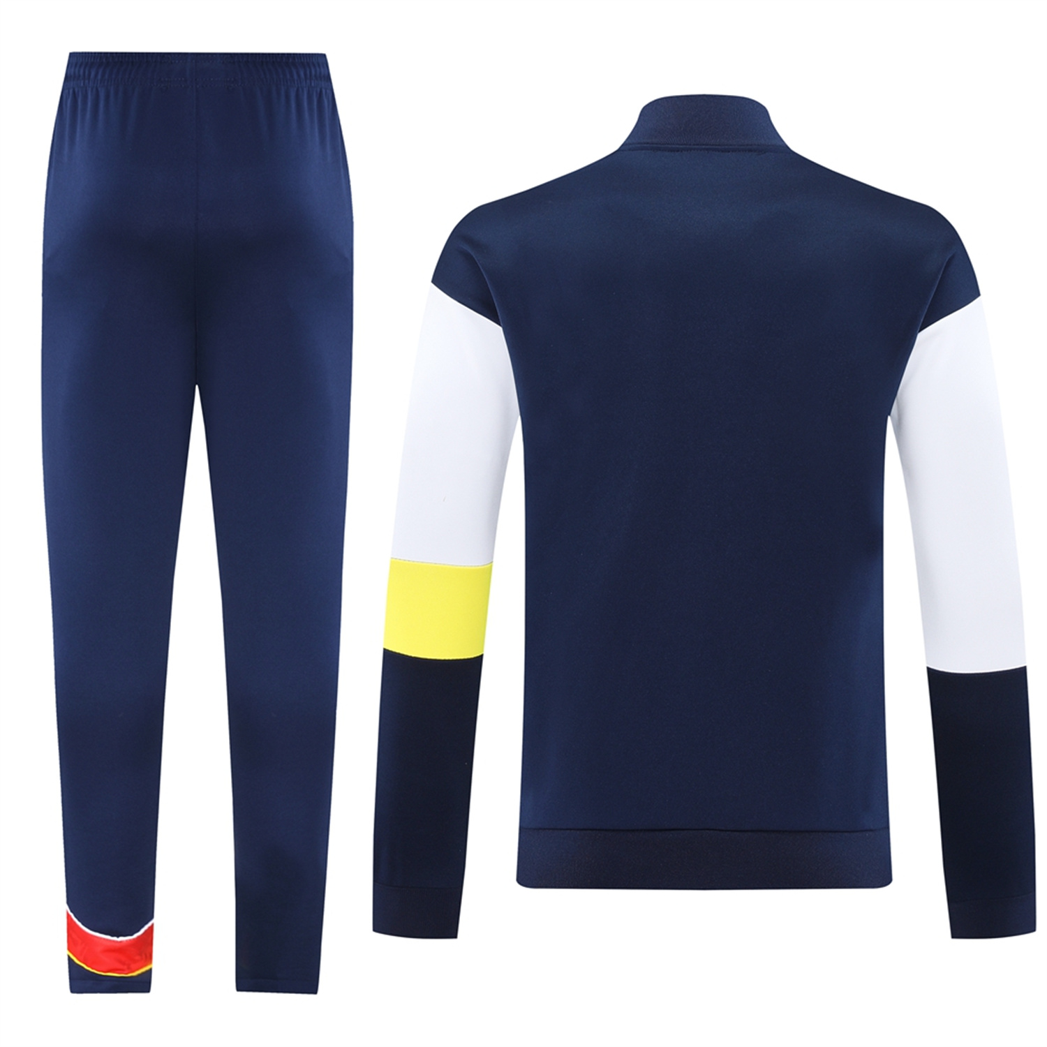 AlphaJersey-Arsenal 25-26 Jacket Training Tracksuit - Red Blue Throwback Jackets & Blue Pants