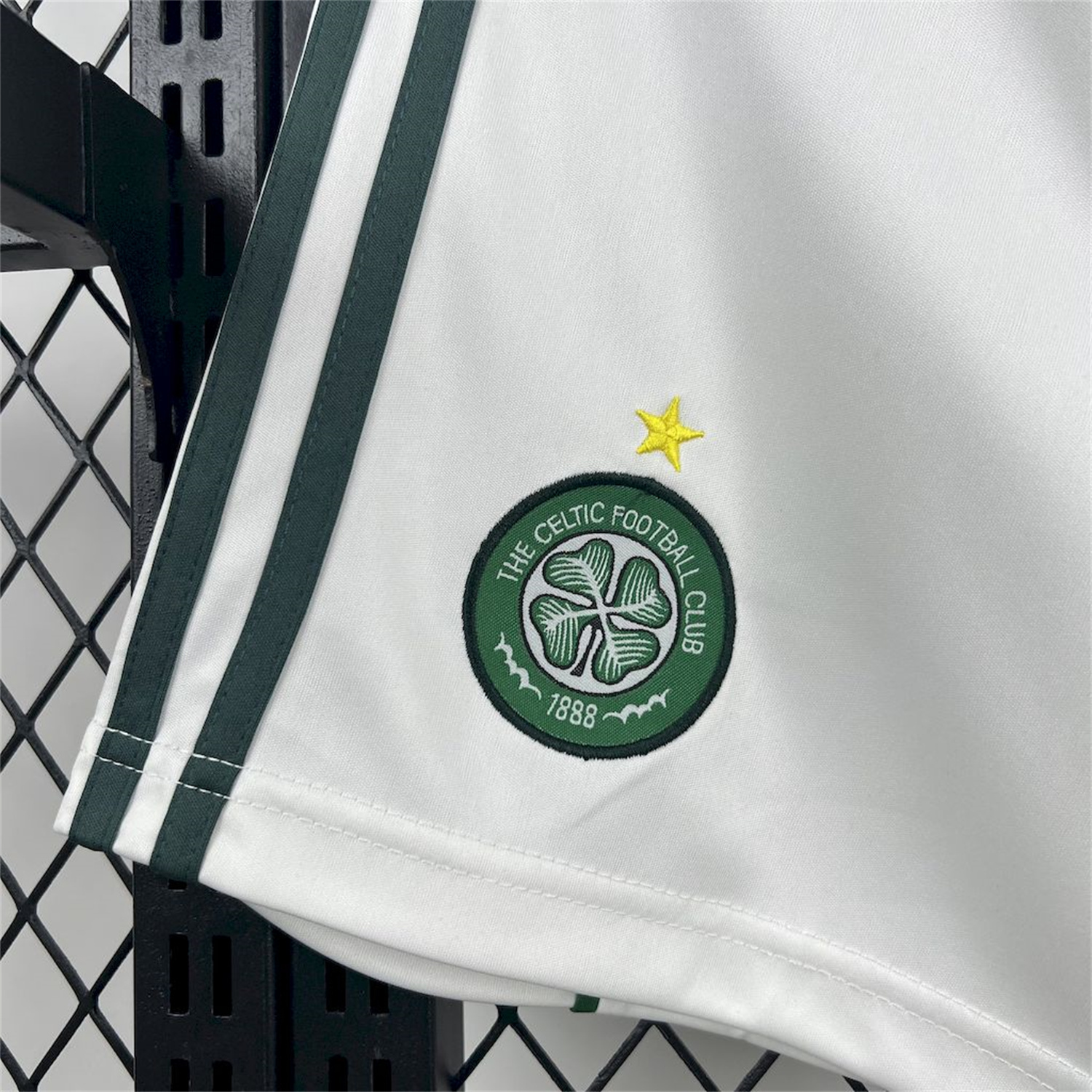 AlphaJersey-Celtic 25-26 Home White Shorts - Fans Version