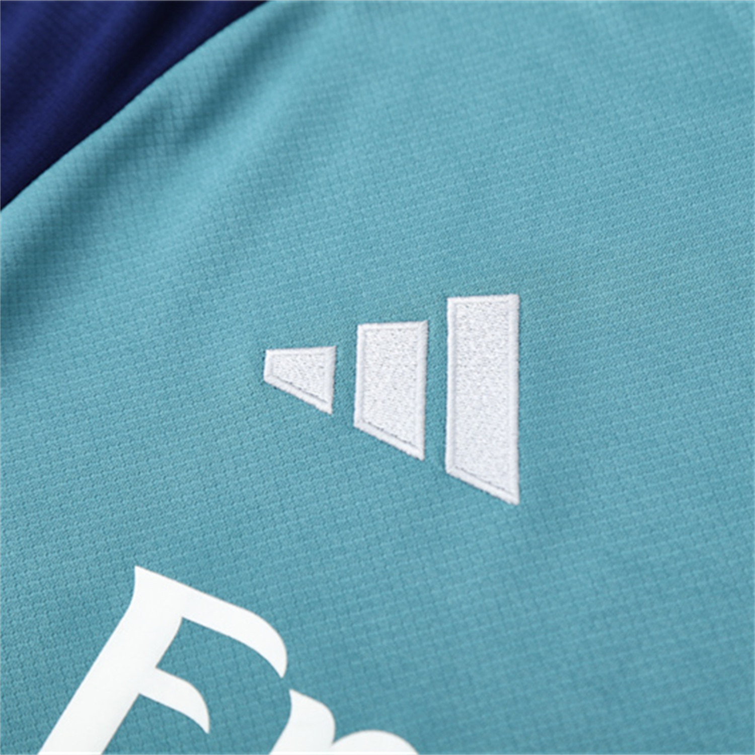 AlphaJersey-Arsenal 25-26 Kids Short-Sleeve Training Set - Green Top and Deep Blue Shorts