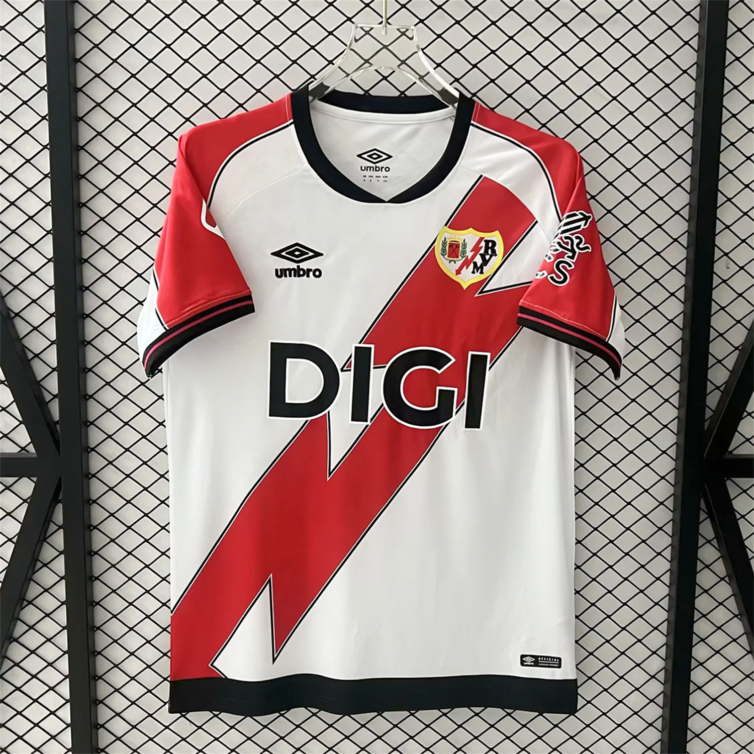 AlphaJersey-Rayo Vallecano 25-26 Home White Jersey - Fans Version