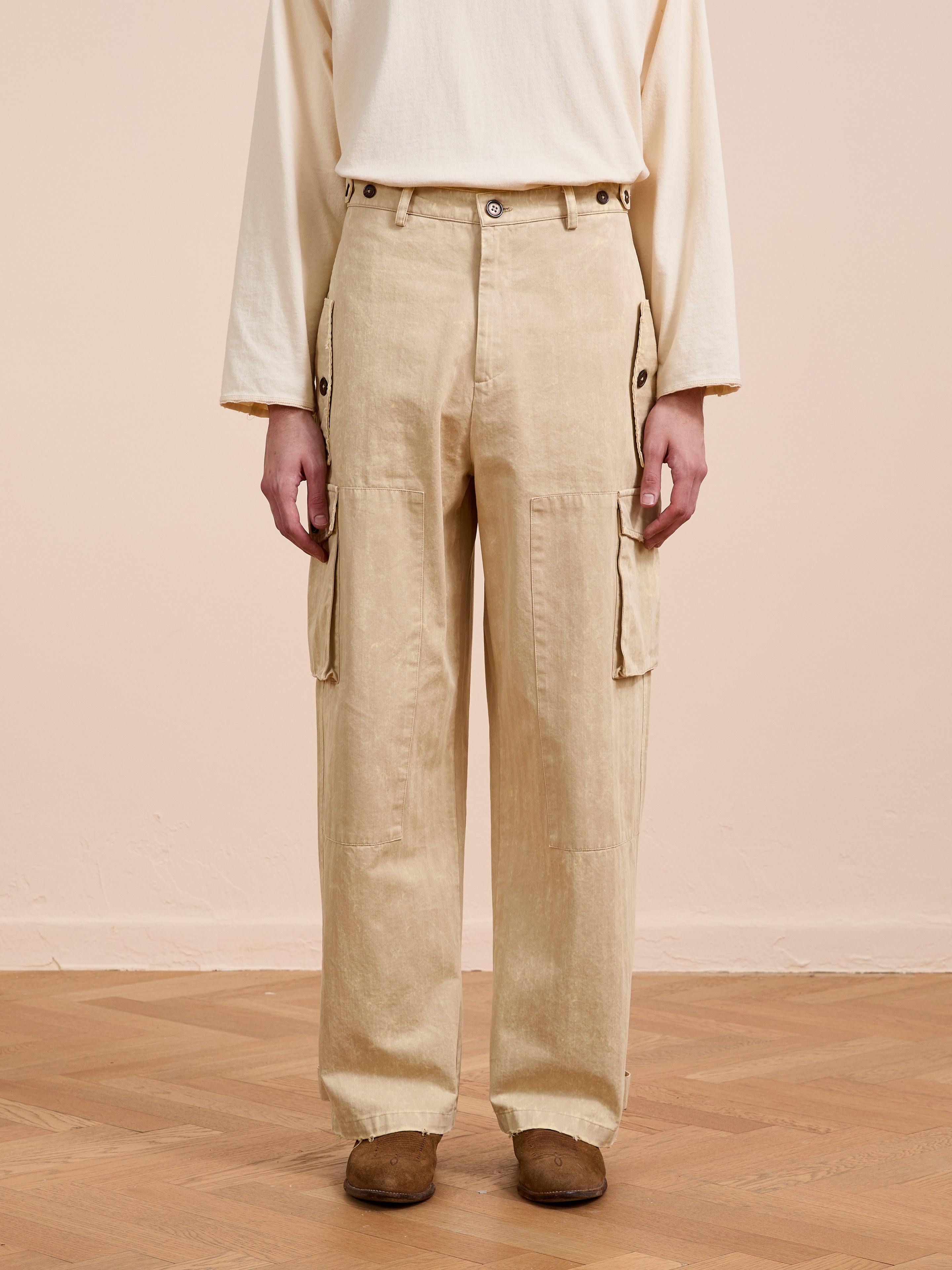 Utility Herringbone Paneled Pants | Modern Menswear by yycbvcnbmmnbm