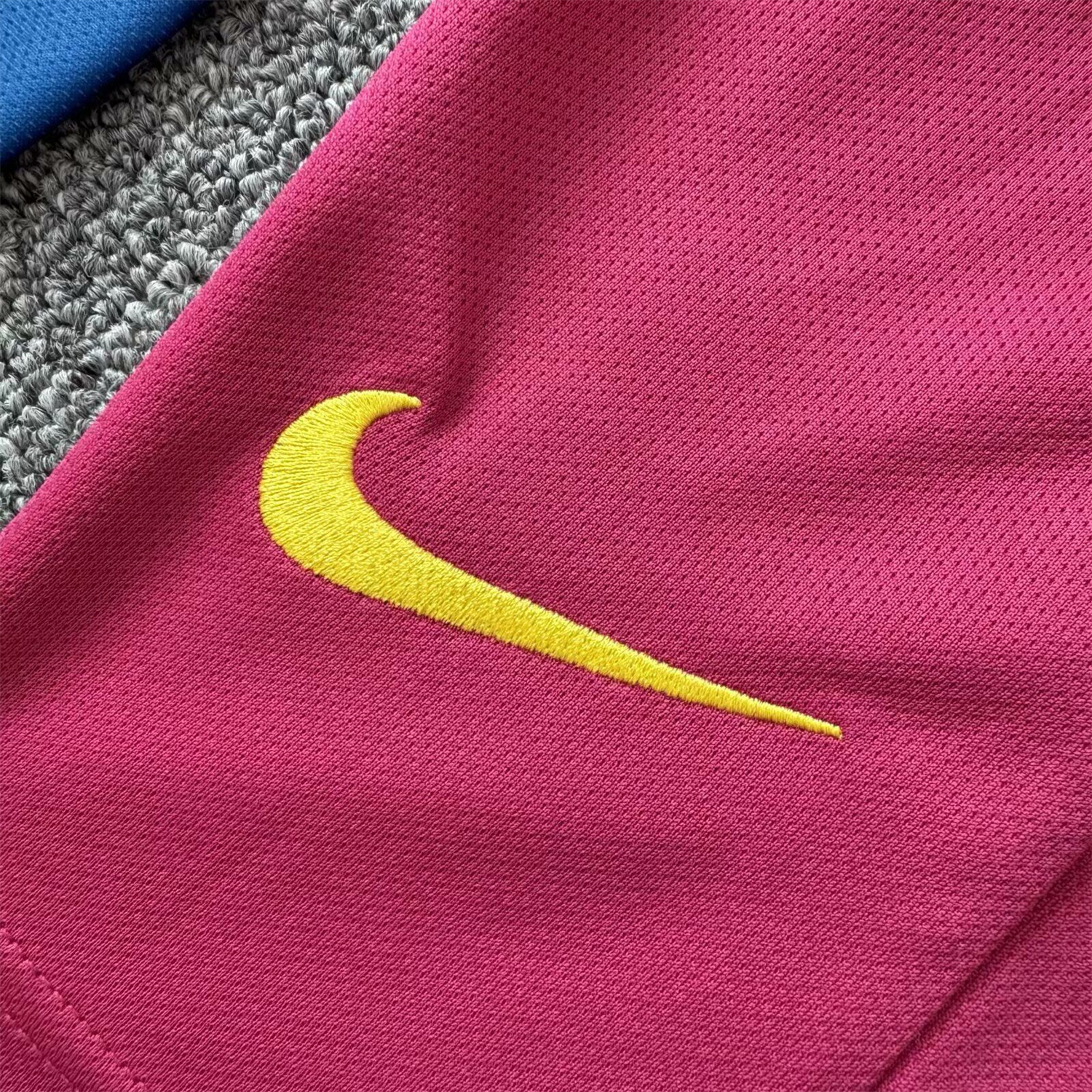 AlphaJersey-Retro Barcelona 06-07 Home Long Sleeve Kids Kit
