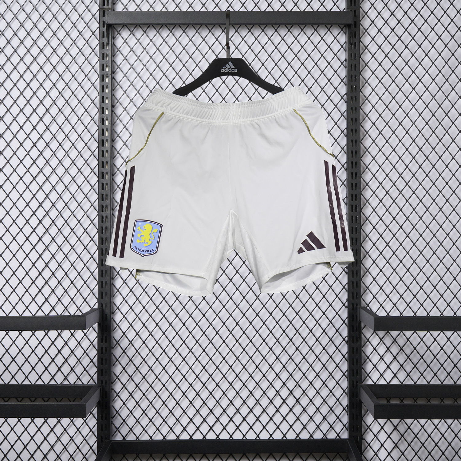 AlphaJersey-Aston Villa 25-26 Home White Shorts - Player Version