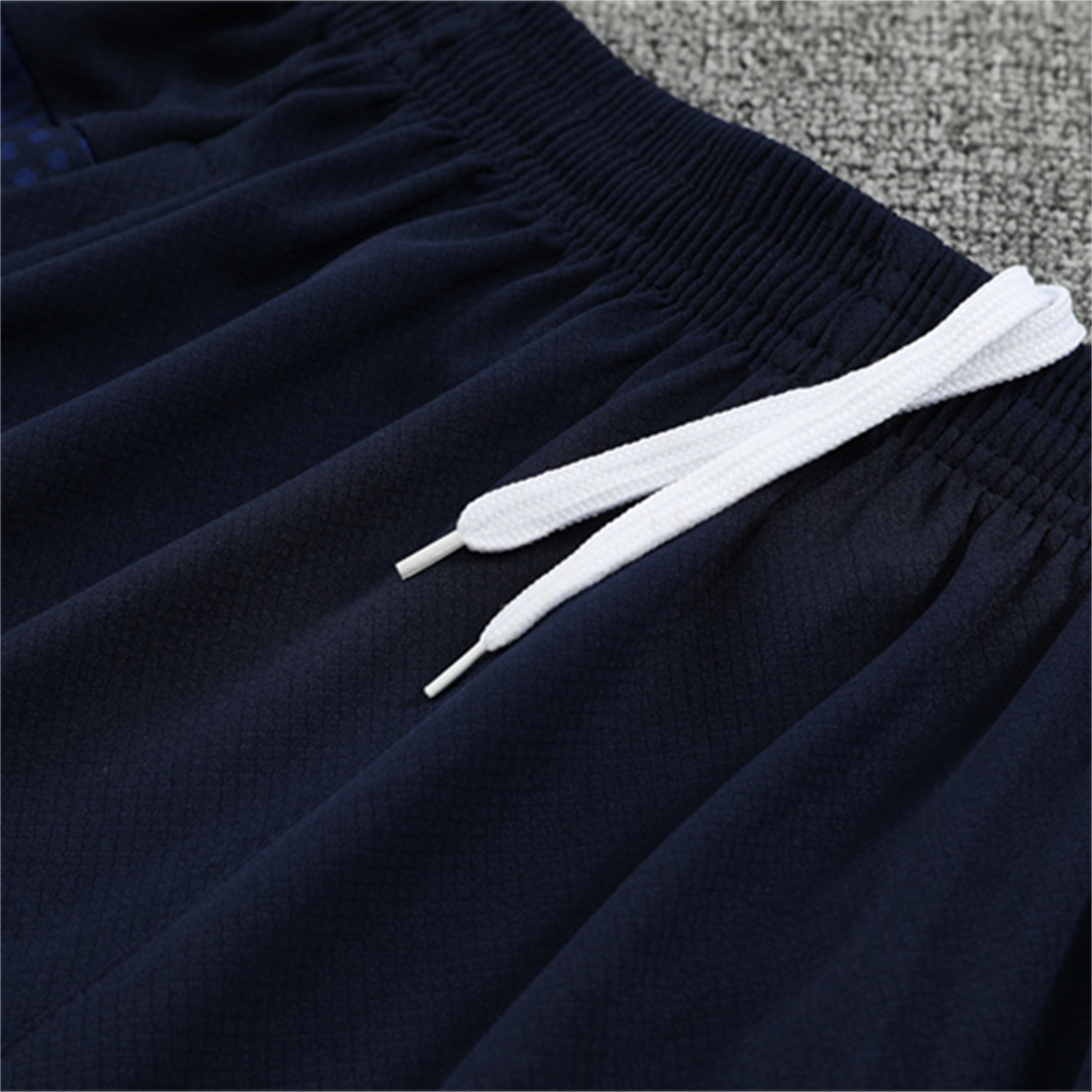 AlphaJersey-Marseille 25-26 Kids Short-Sleeve Training Set - Royal Blue Top & Royal Blue Shorts