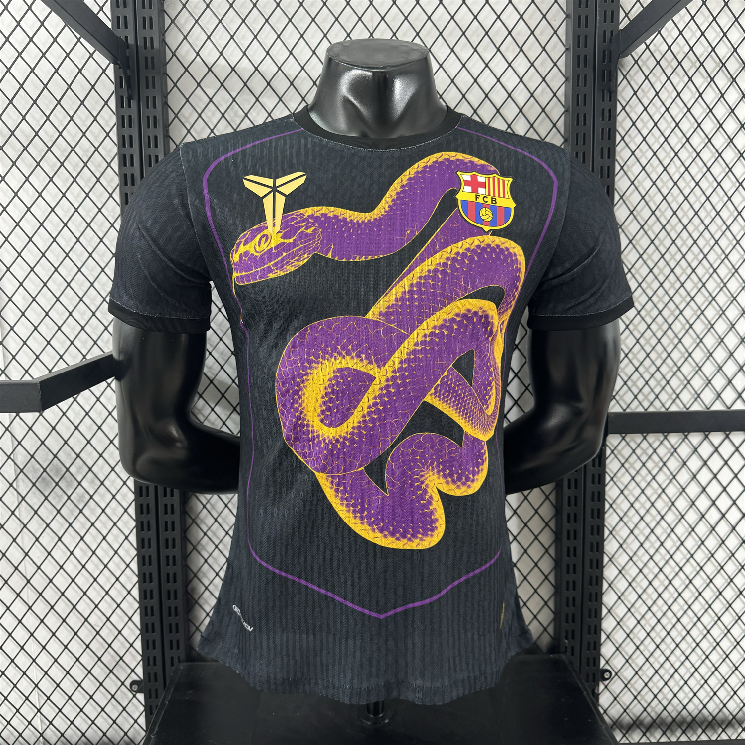 AlphaJersey-Barcelona 25-26 Purple Mamba Snake Black Special Jersey - Player Version