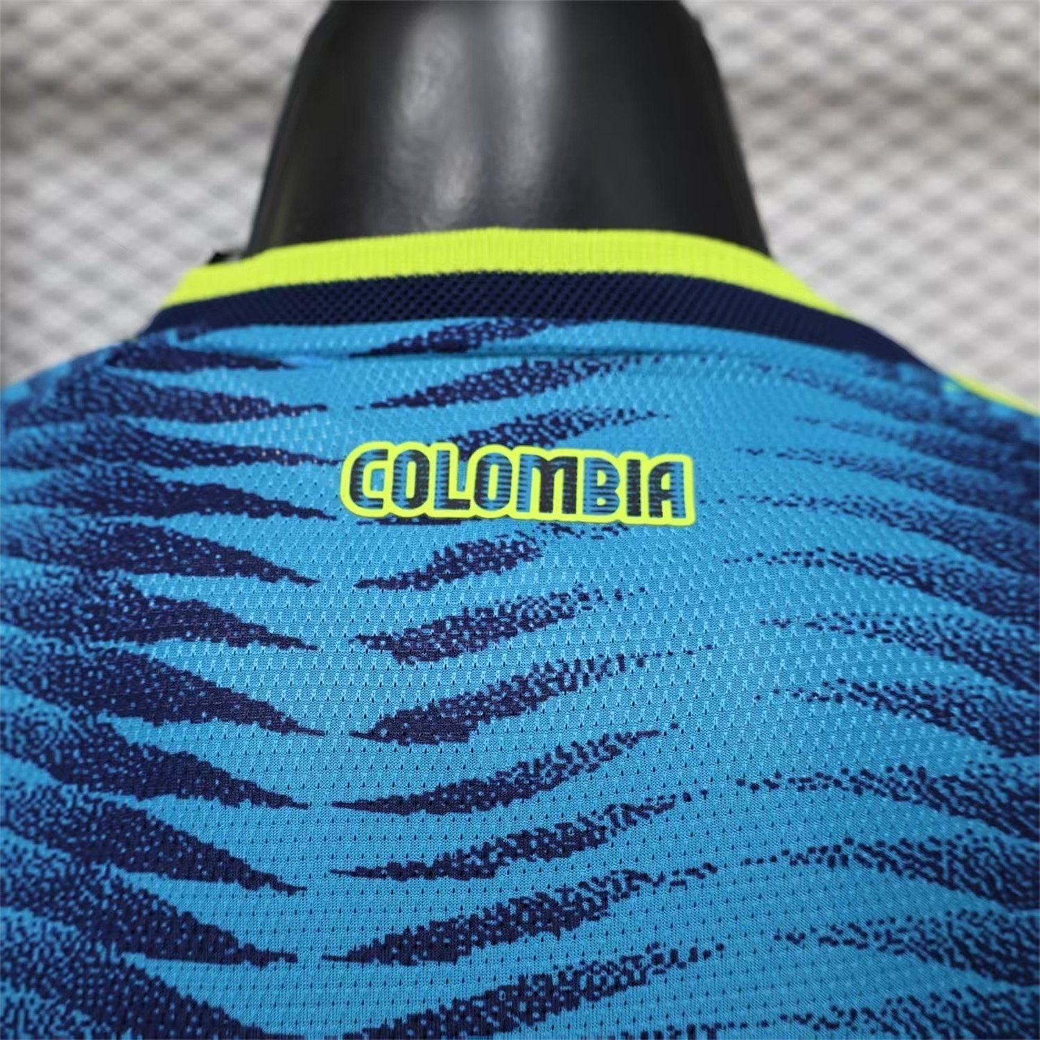 AlphaJersey-Colombia 2026 Away Blue Long Sleeves Jersey - Player Version