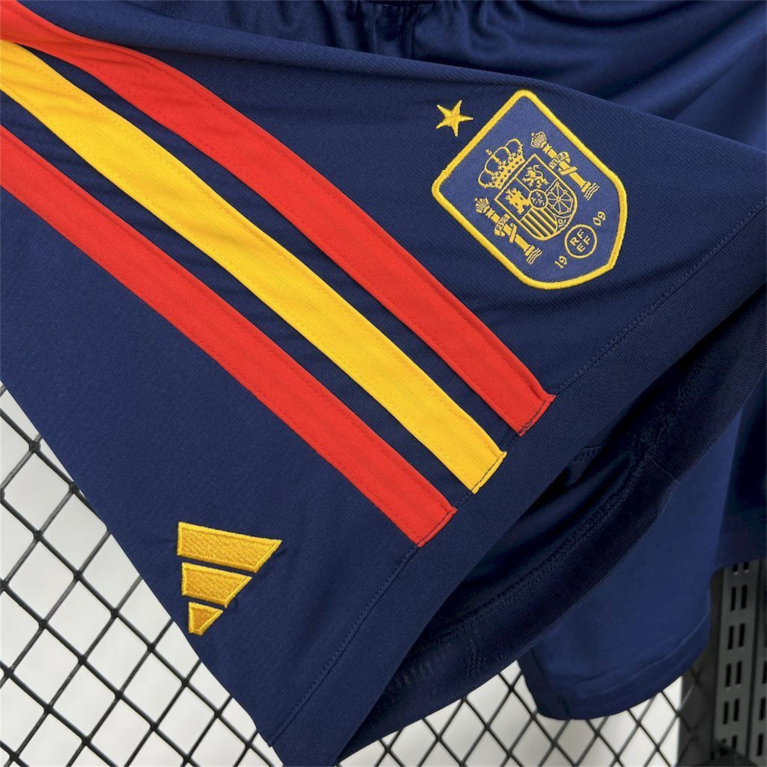 AlphaJersey-Spain 2026 Home Dark Blue Shorts - Fans Version