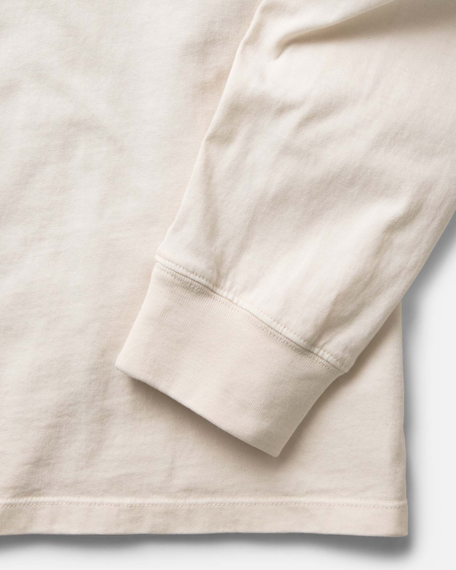 The Organic Cotton Long Sleeve Tee in Vintage White | Modern Menswear by yycbvcnbmmnbm