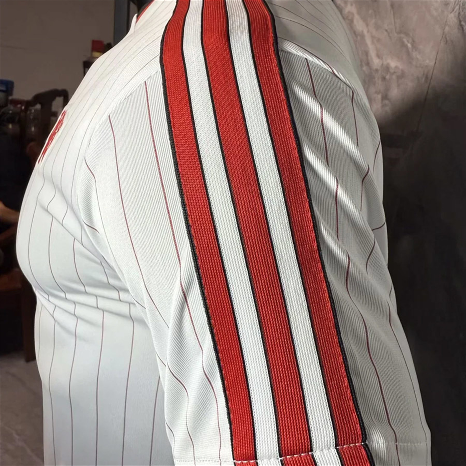 AlphaJersey-Manchester United 25-26 Trefoil Red Lines White Travel Jersey - Player Version