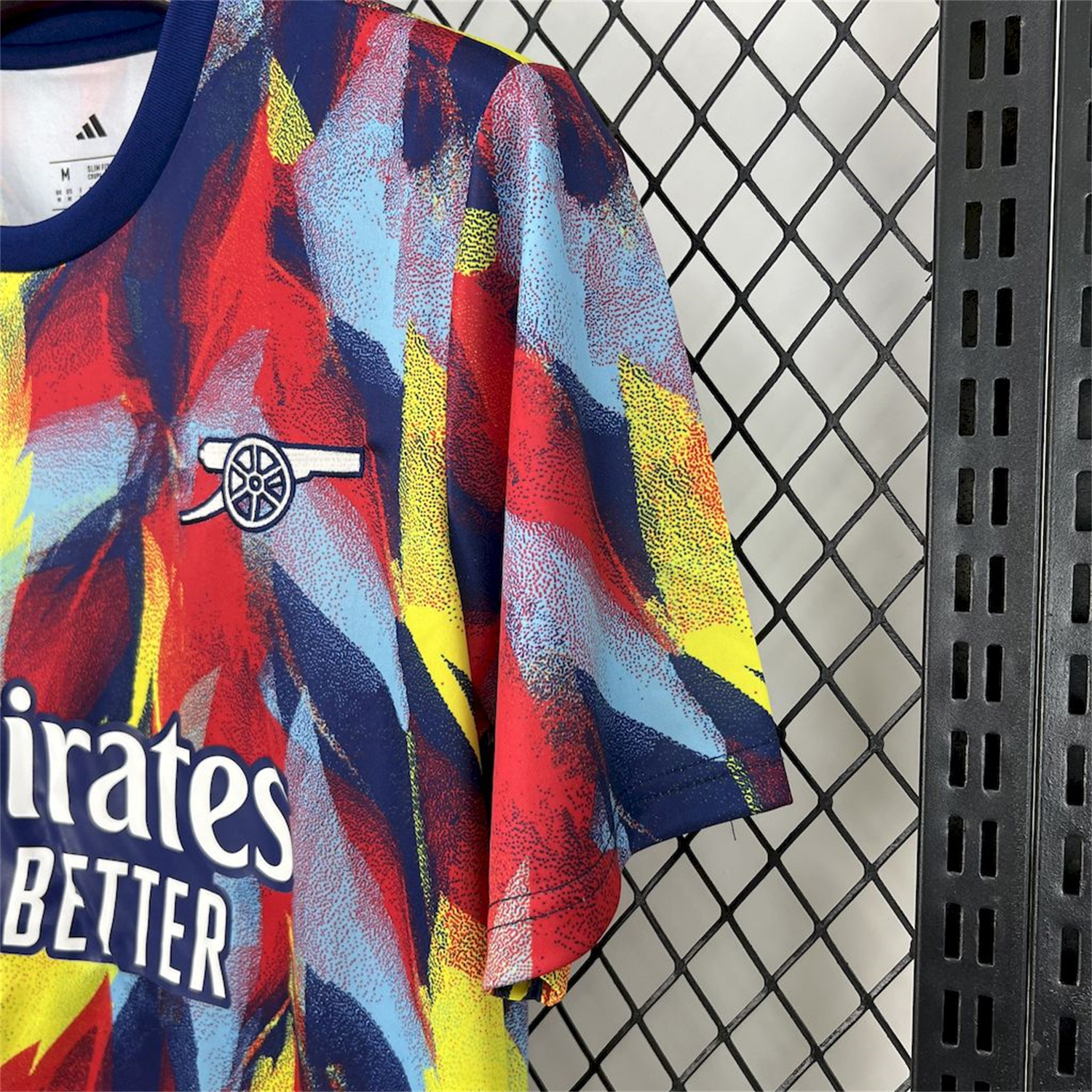 AlphaJersey-Arsenal 25-26 Colorful Flame Graffiti Pre-match Training Jersey - Fans Version