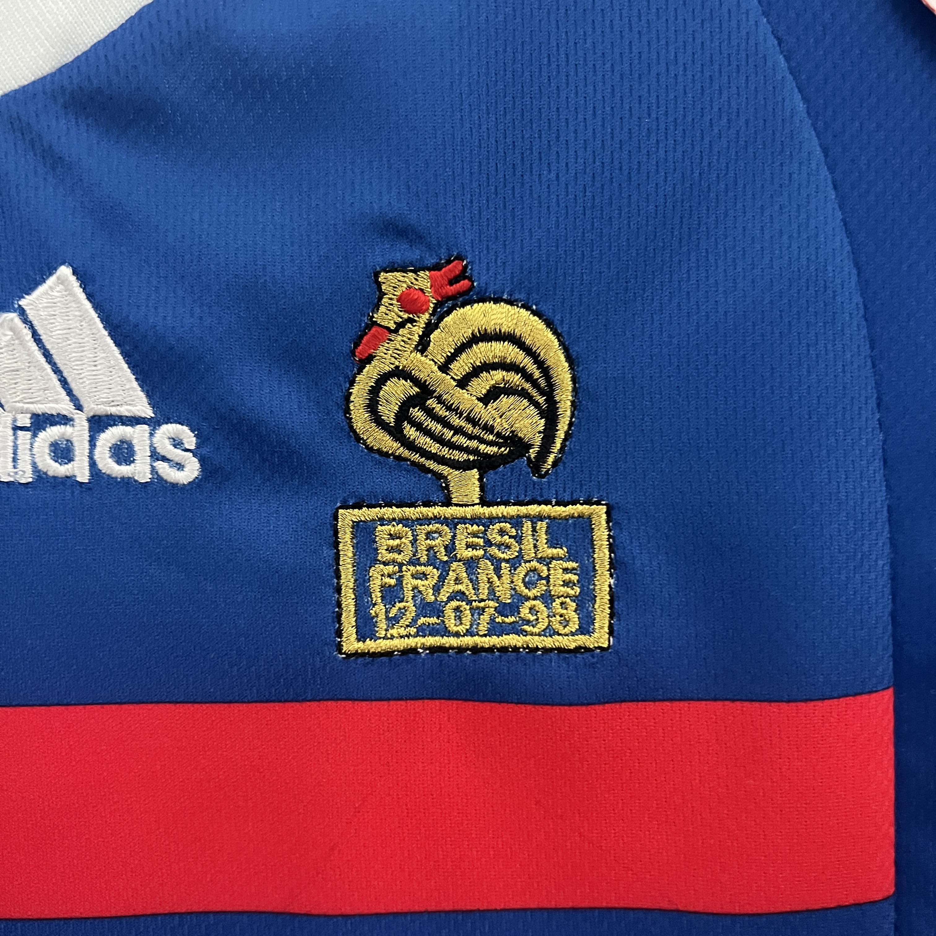 AlphaJersey-Retro France 1998 Home Stadium Kids Kit