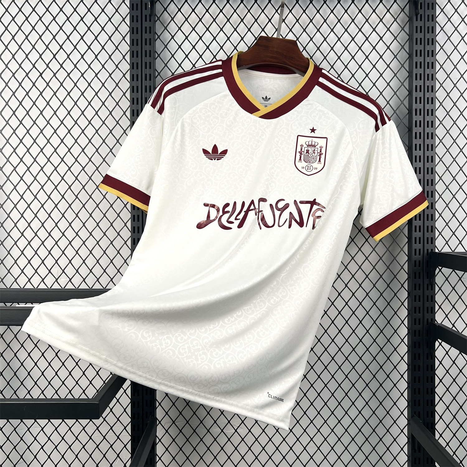 AlphaJersey-Spain 2026 Dellafuente Co-Branded White Jersey - Fans Version