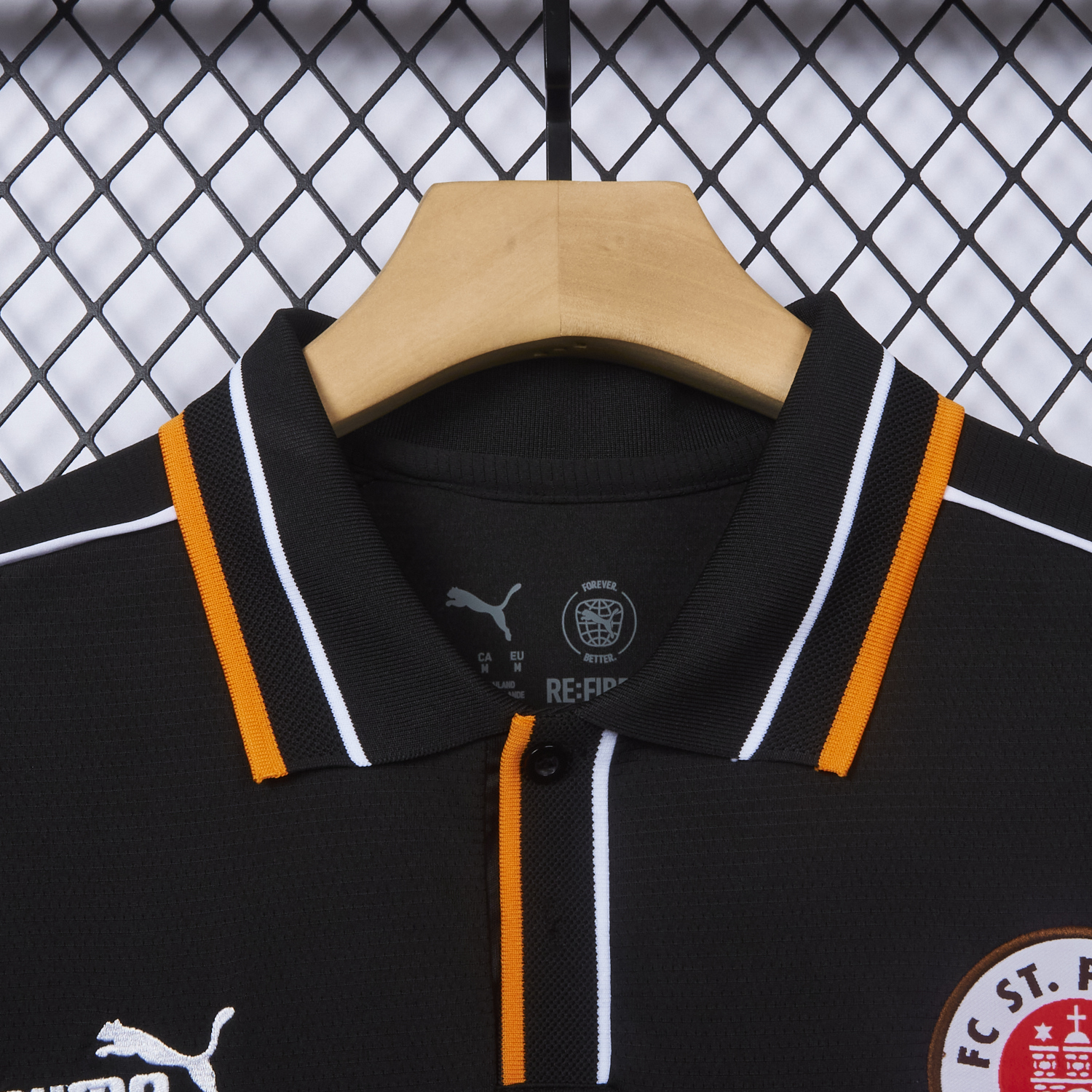 AlphaJersey-St. Pauli 25-26 Retro Style Polo Jersey - Fans Version
