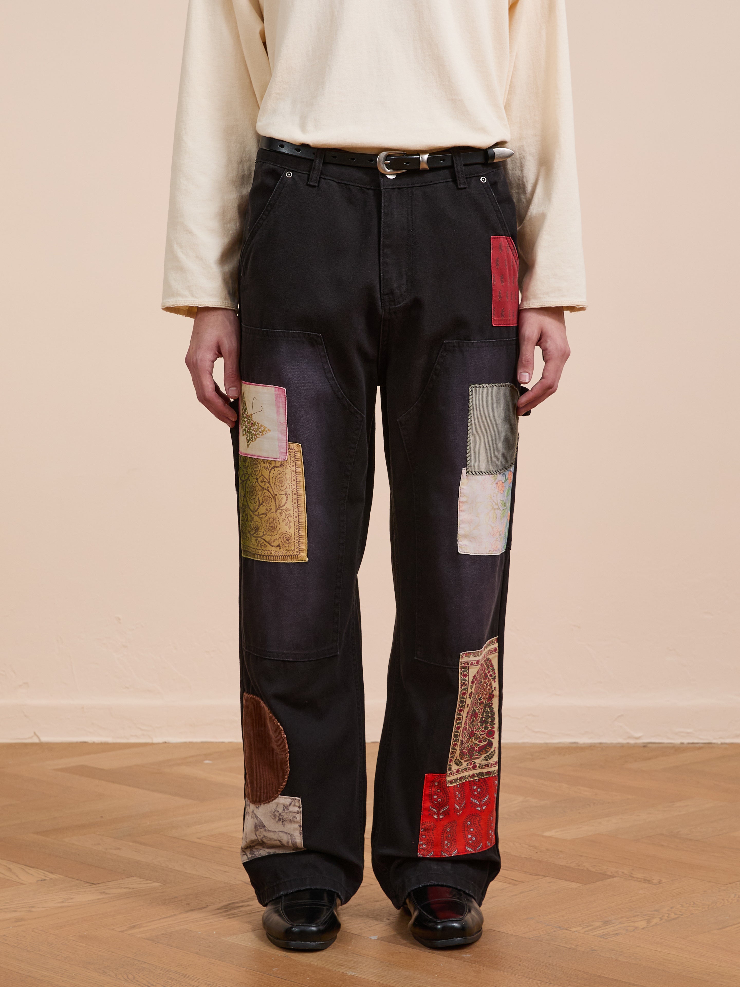 Tapestry Carpenter Canvas Pants | Modern Menswear by yycbvcnbmmnbm