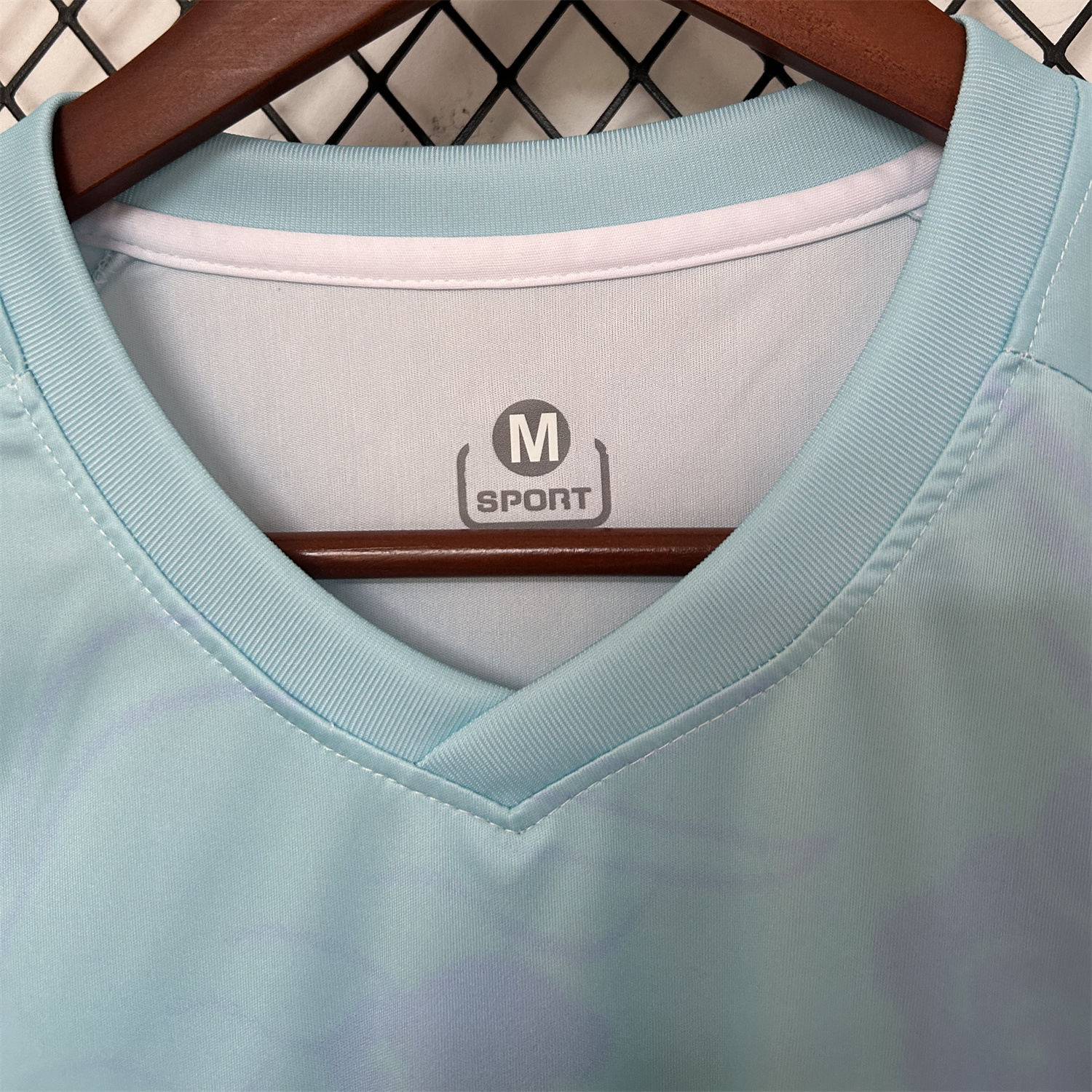 AlphaJersey-Tunisia 25-26 Blue Gradient Auspicious Cloud Pattern Special Jersey - Fans Version