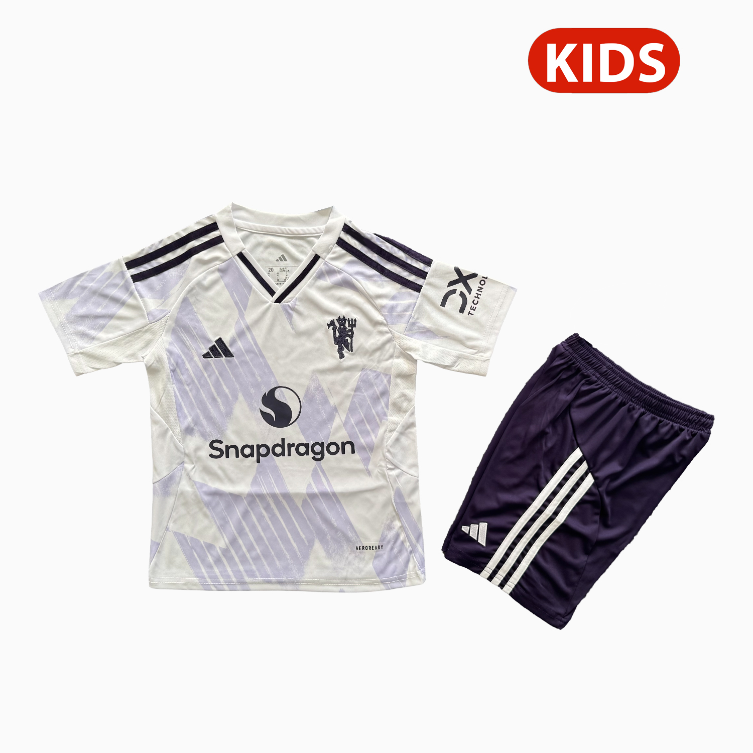 AlphaJersey-Manchester United 25-26 Away Kids Kit