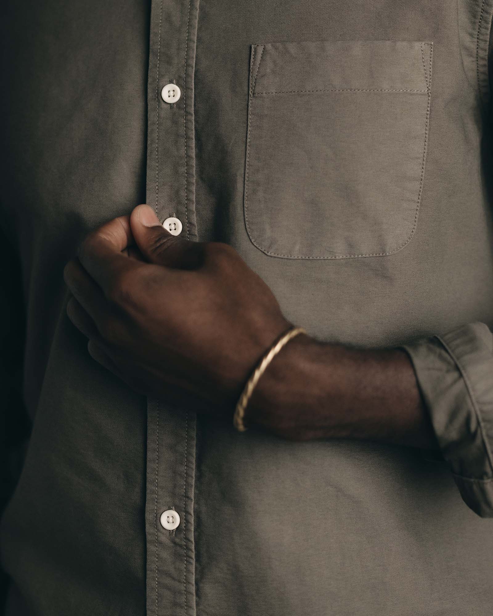 The Jack in Smoked Olive Oxford | Modern Menswear by yycbvcnbmmnbm