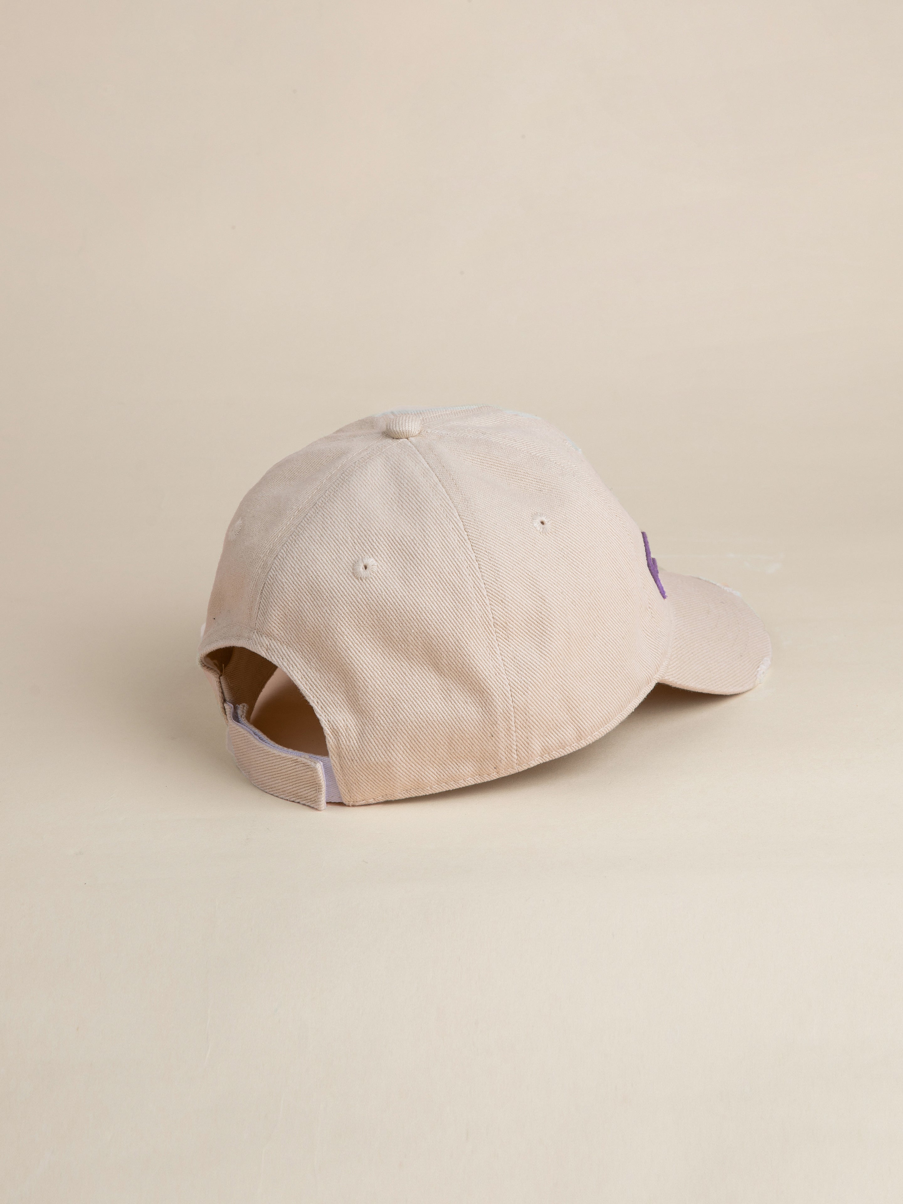 Ivory Felt Patch Cap | Modern Menswear by yycbvcnbmmnbm
