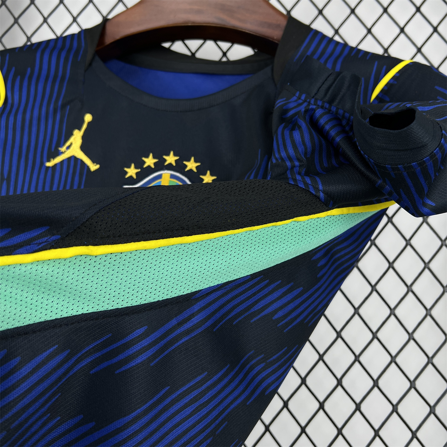 AlphaJersey-Brazil 2026 Away Blue Jersey - Fans Version