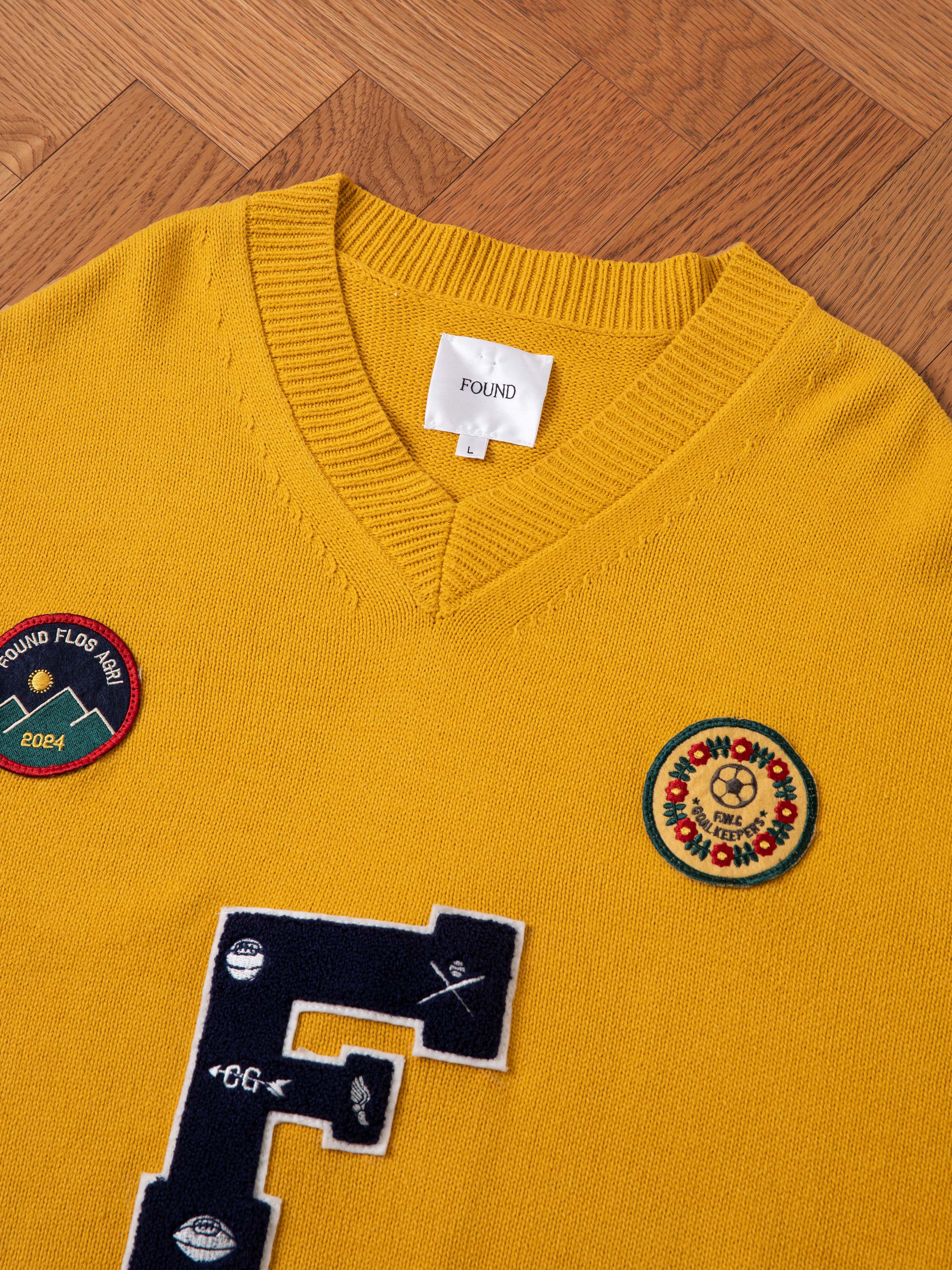 Arrow-Wood Varsity Knit Sweater | Modern Menswear by yycbvcnbmmnbm