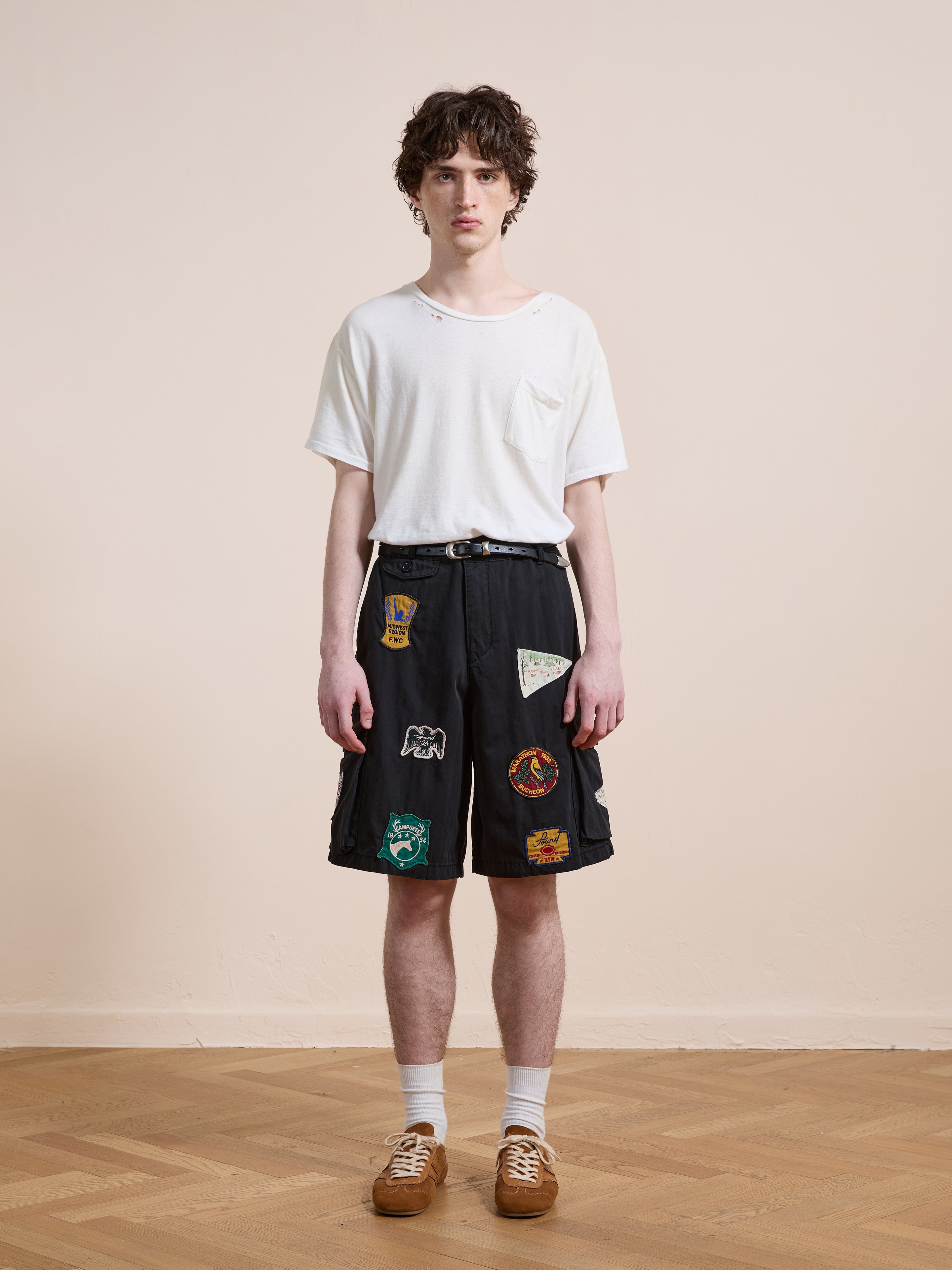 Patchwork Cargo Shorts | Modern Menswear by yycbvcnbmmnbm