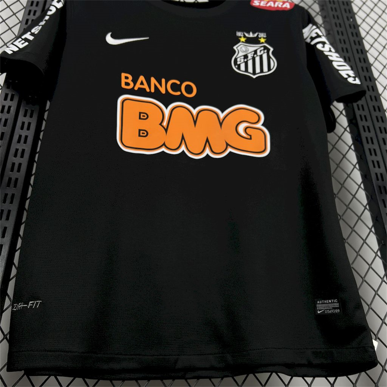 AlphaJersey-Retro Santos 2011-12 Black Jersey